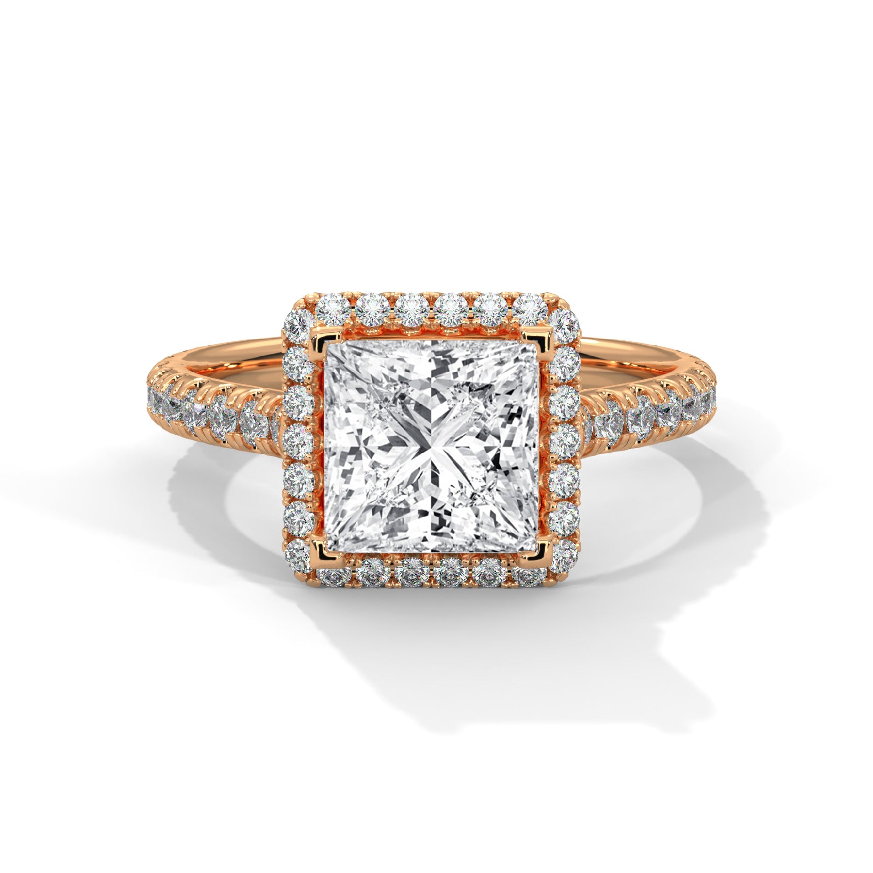 14K Rose Gold 18K Rose Gold Princess