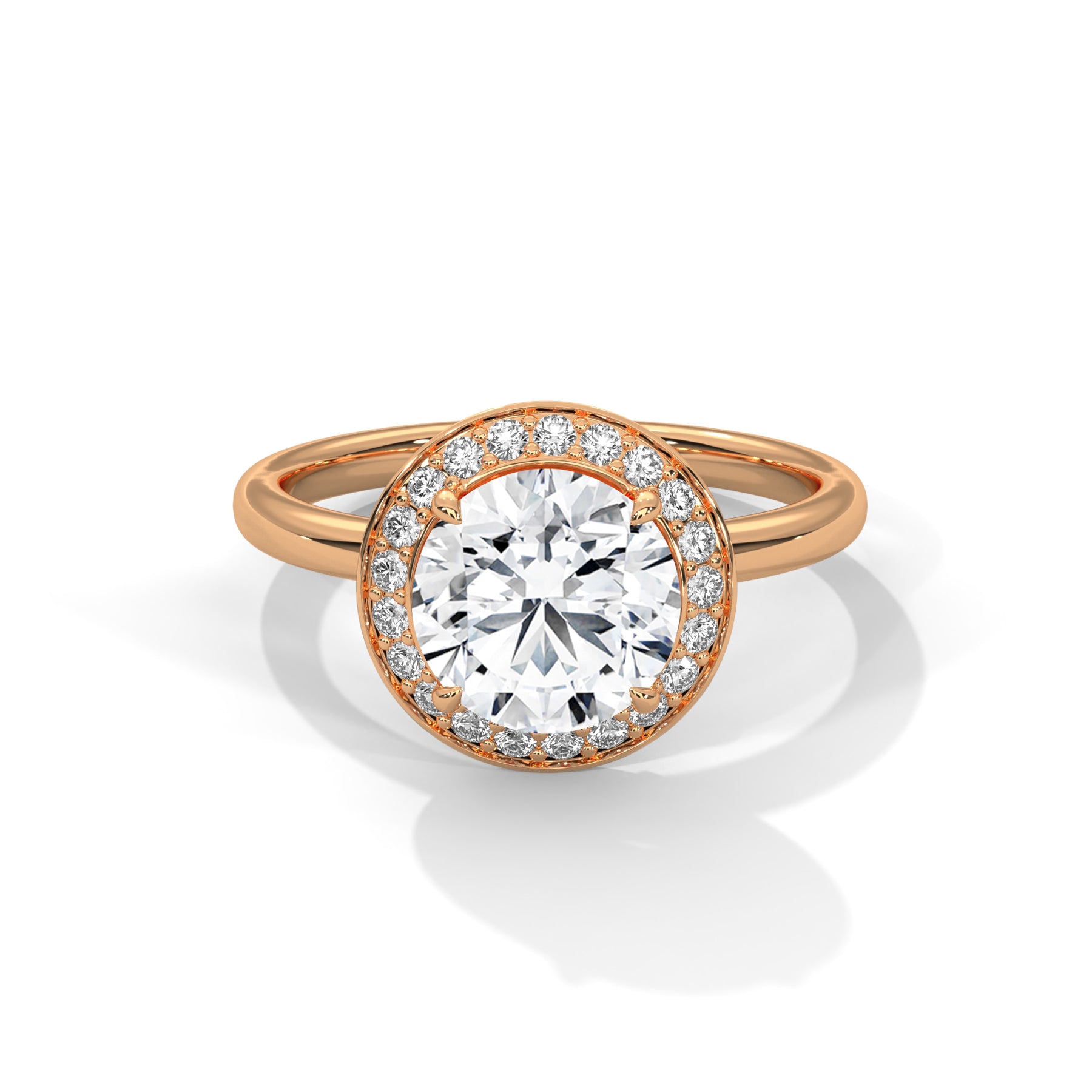 14K Rose Gold 18K Rose Gold Round