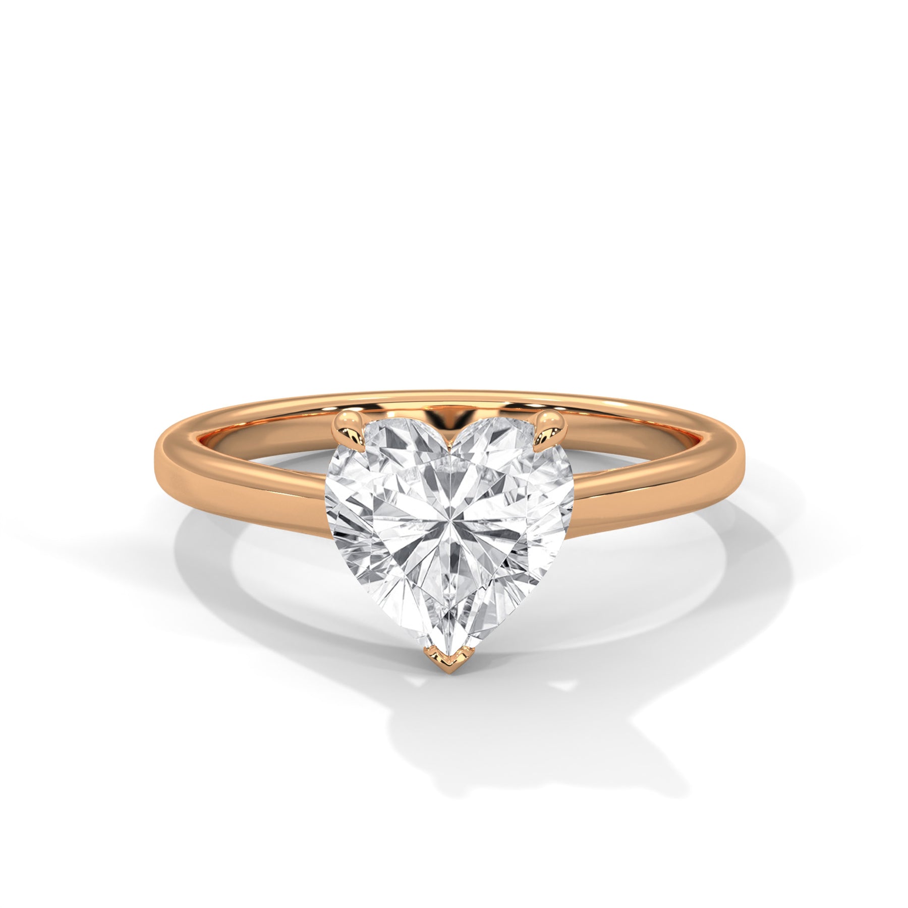 14K Rose Gold 18K Rose Gold Heart