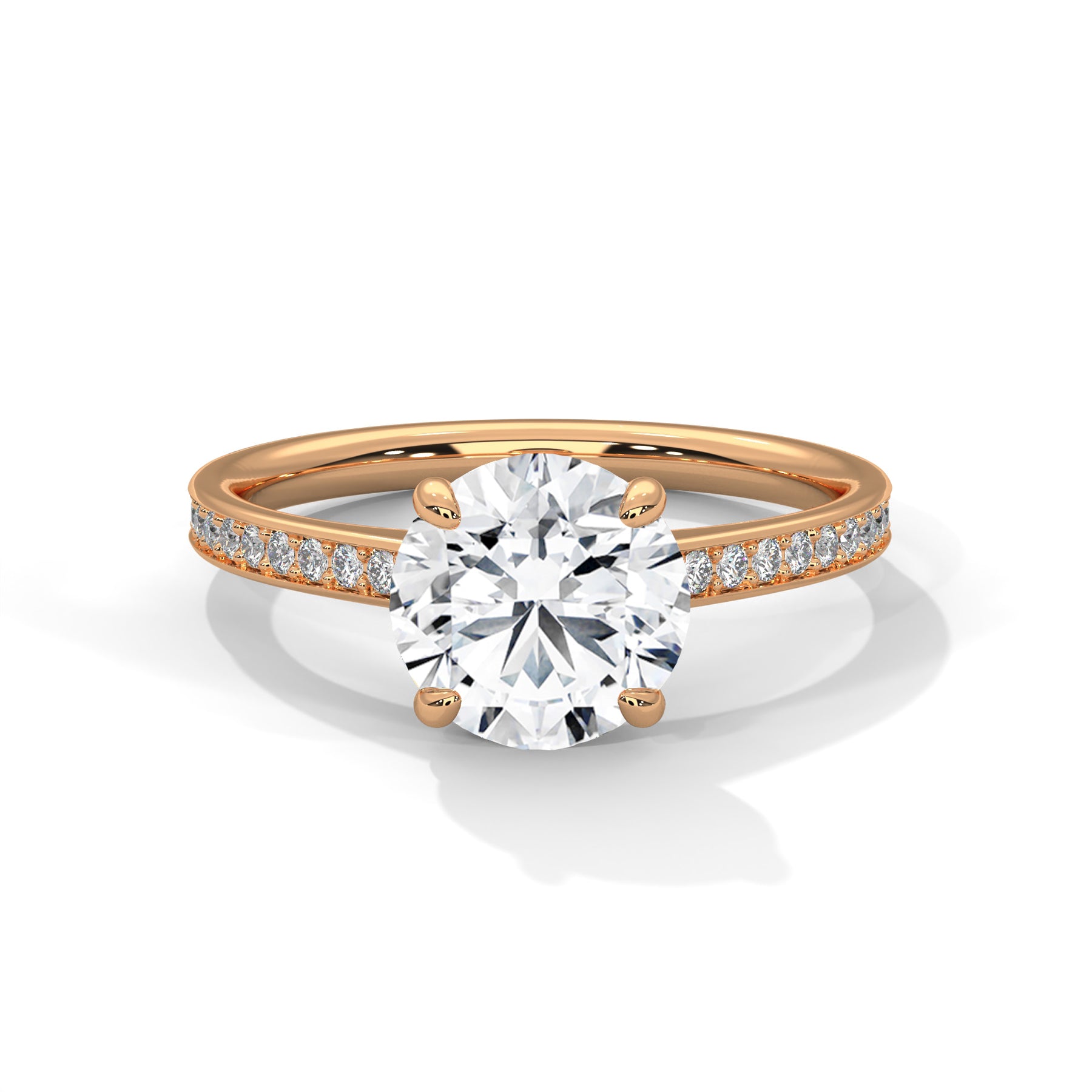 14K Rose Gold 18K Rose Gold Round