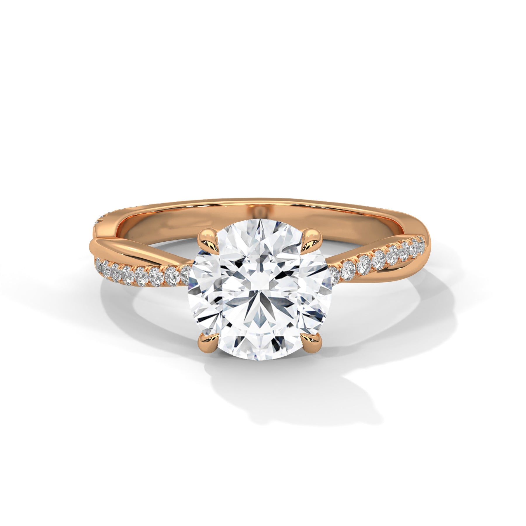 14K Rose Gold 18K Rose Gold Round