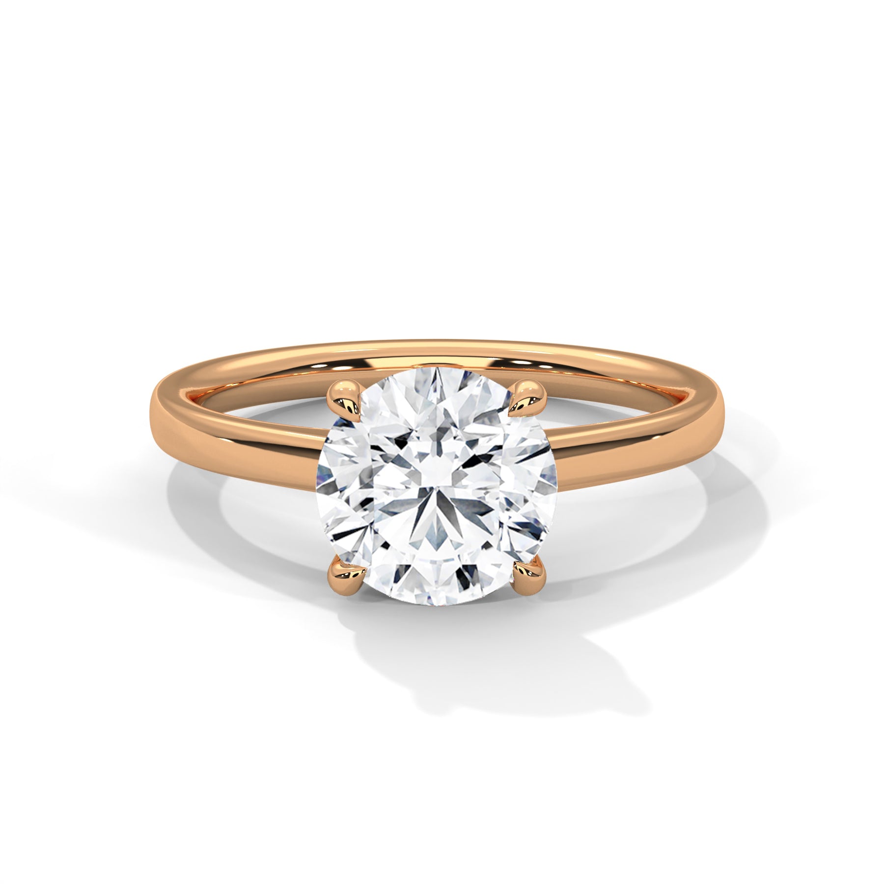 14K Rose Gold 18K Rose Gold Round