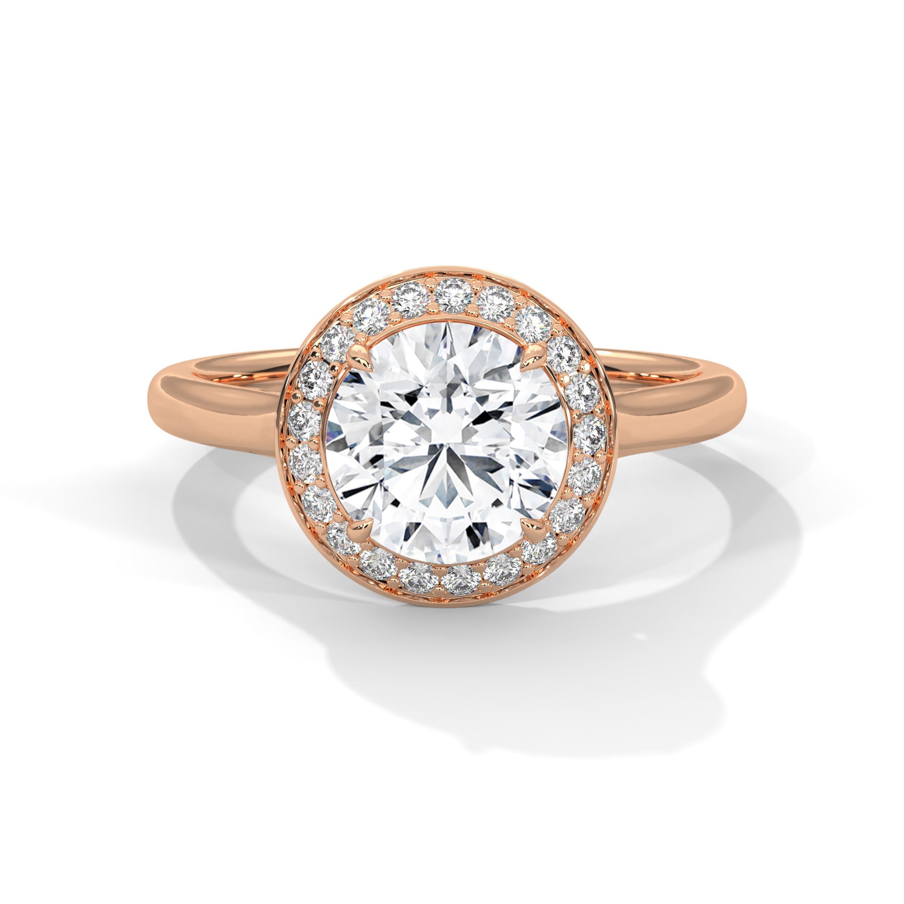 14K Rose Gold 18K Rose Gold Round