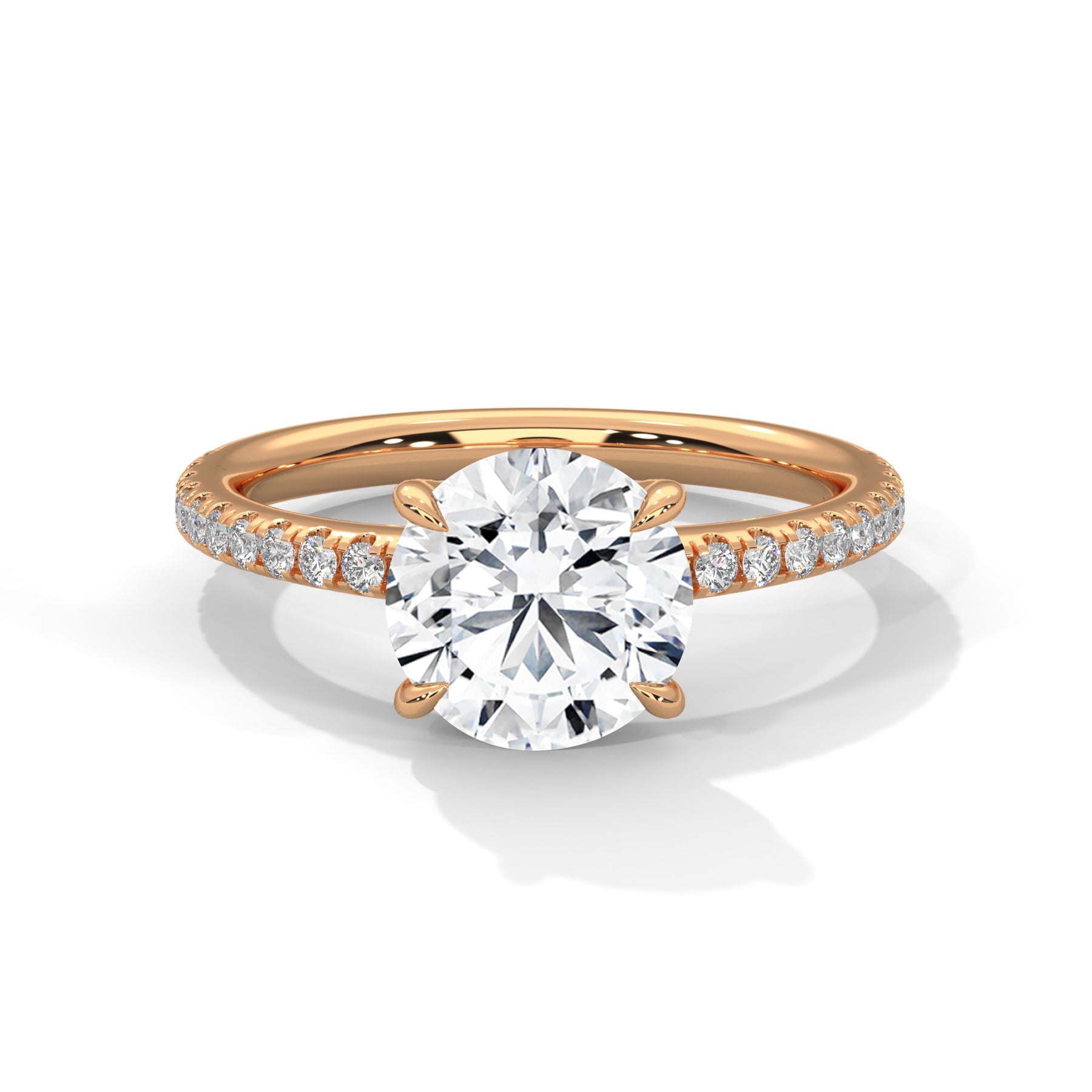 14K Rose Gold 18K Rose Gold Round