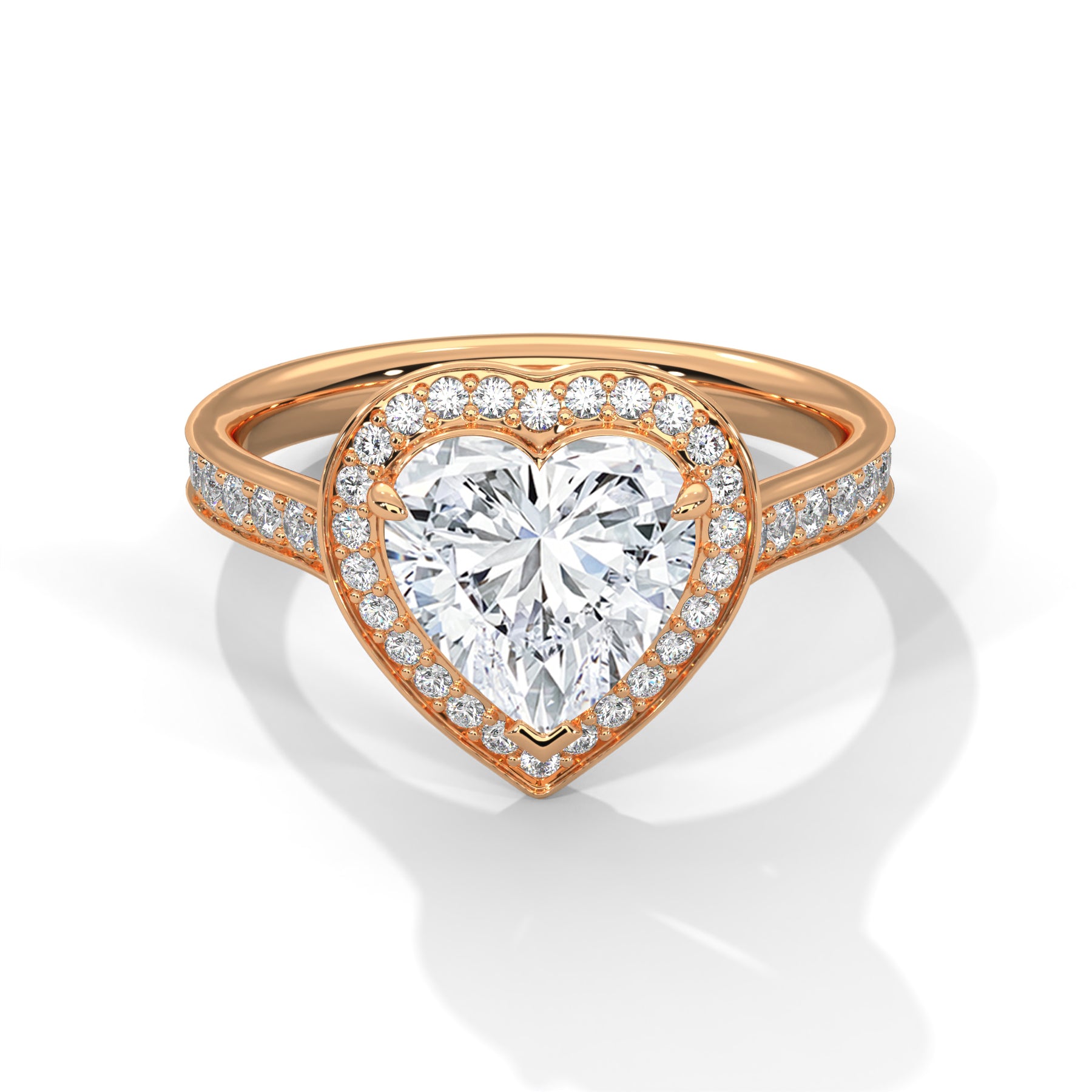 14K Rose Gold 18K Rose Gold Heart
