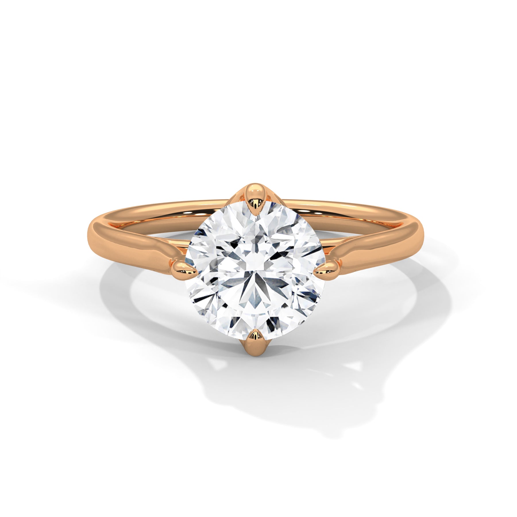 14K Rose Gold 18K Rose Gold Round