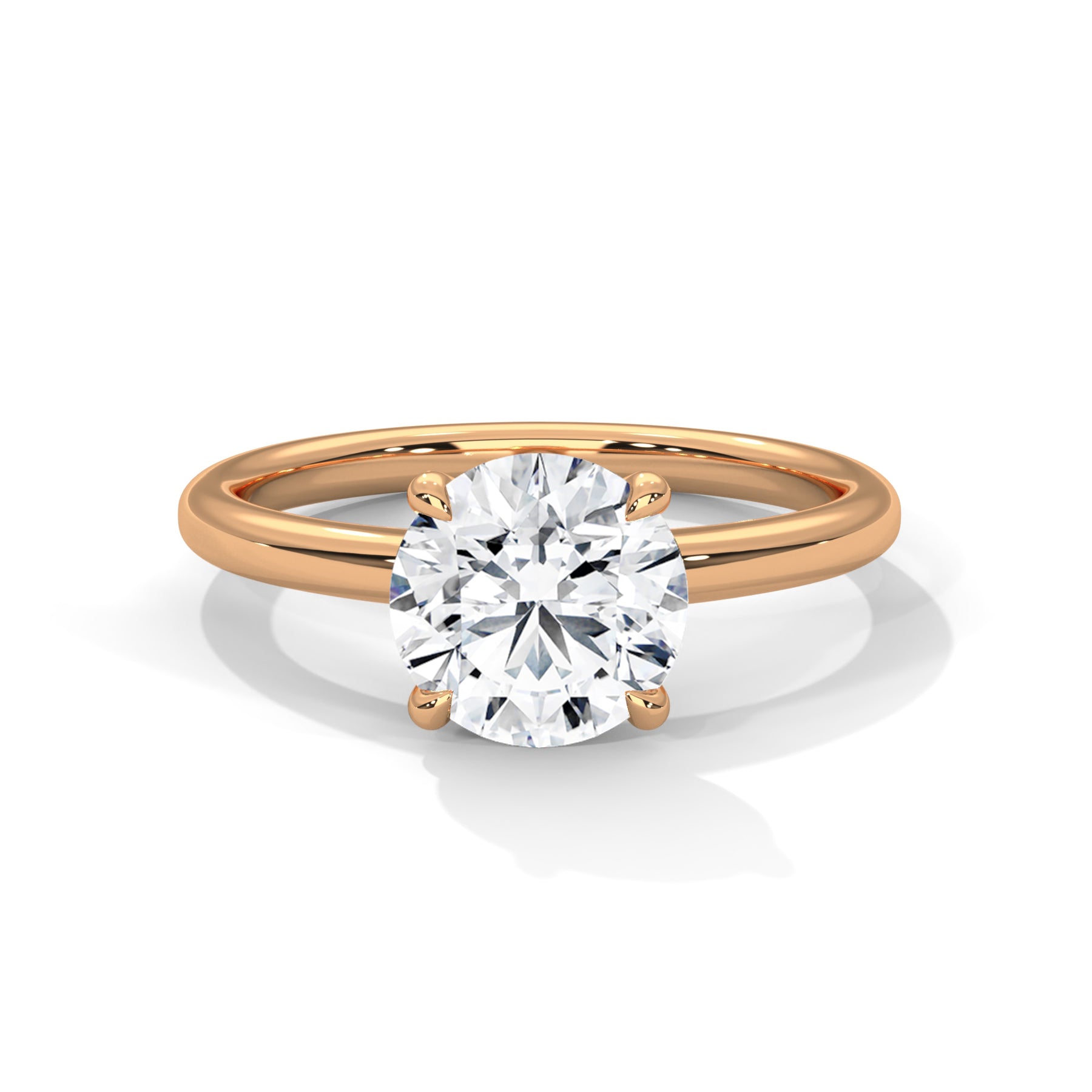 14K Rose Gold 18K Rose Gold Round