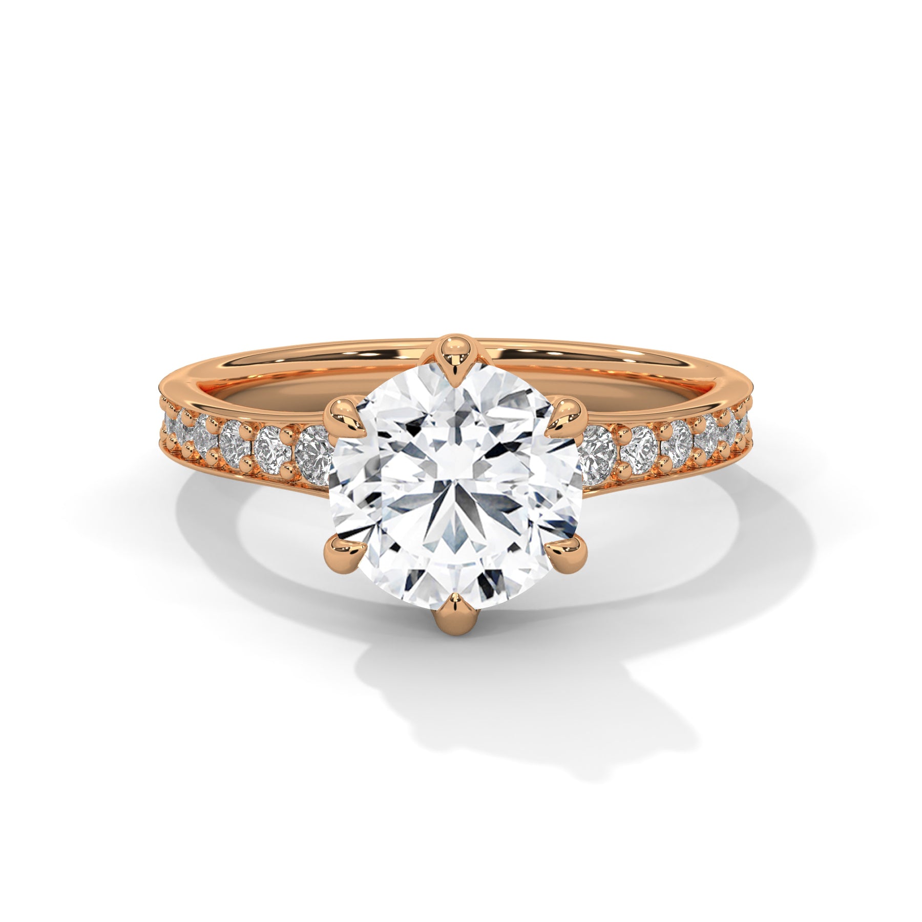 14K Rose Gold 18K Rose Gold Round