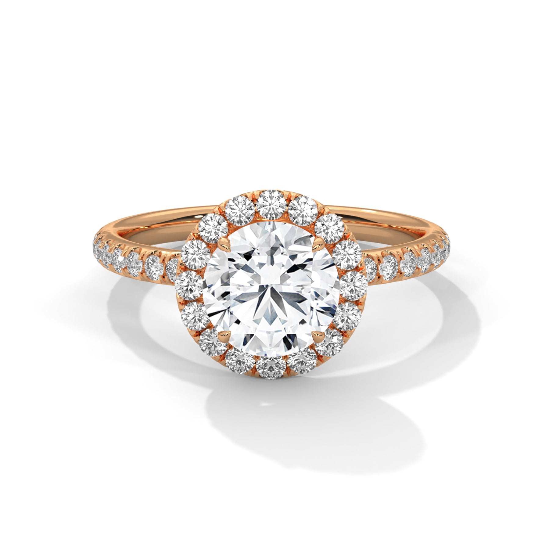 14K Rose Gold 18K Rose Gold Round