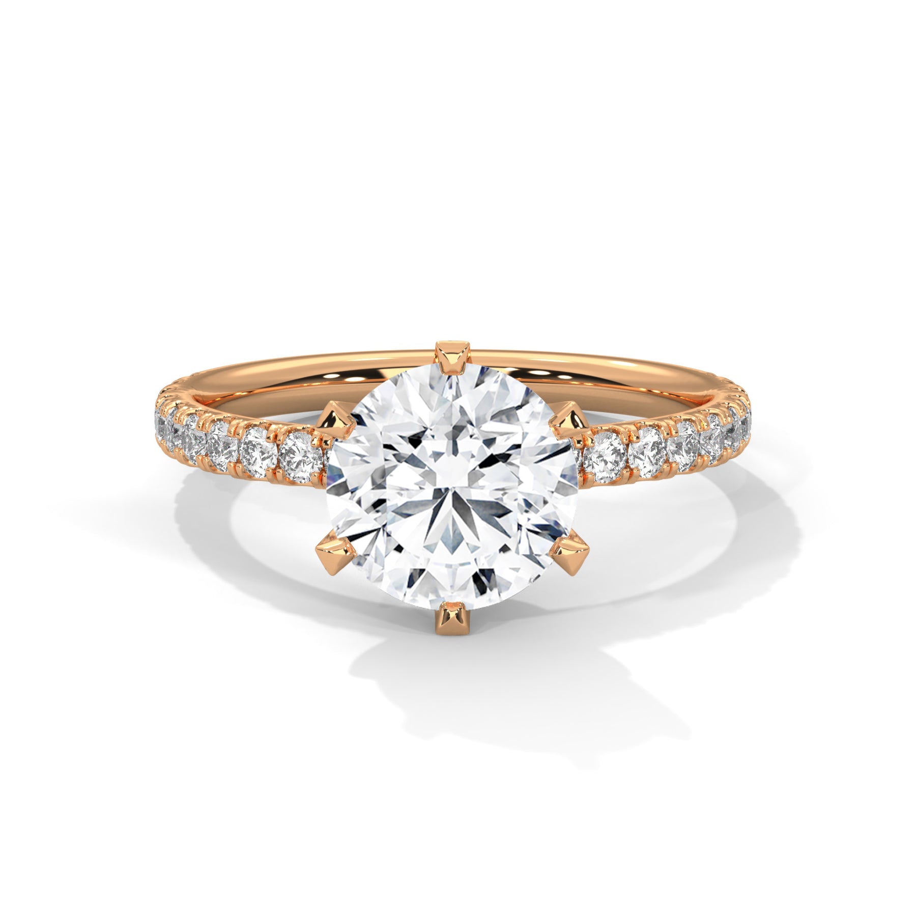 14K Rose Gold 18K Rose Gold Round