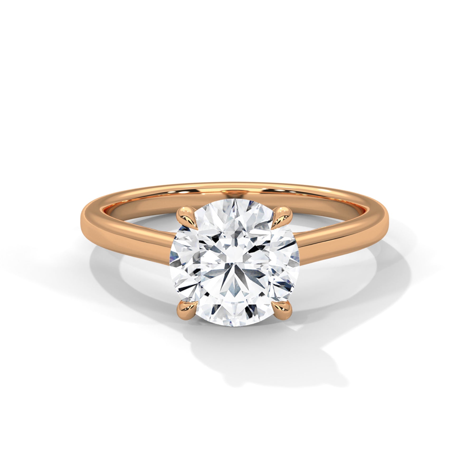 14K Rose Gold 18K Rose Gold Round