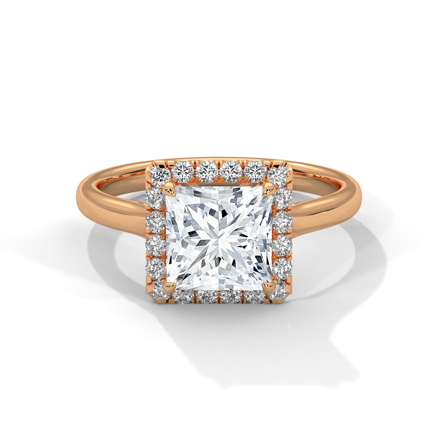 14K Rose Gold 18K Rose Gold Princess
