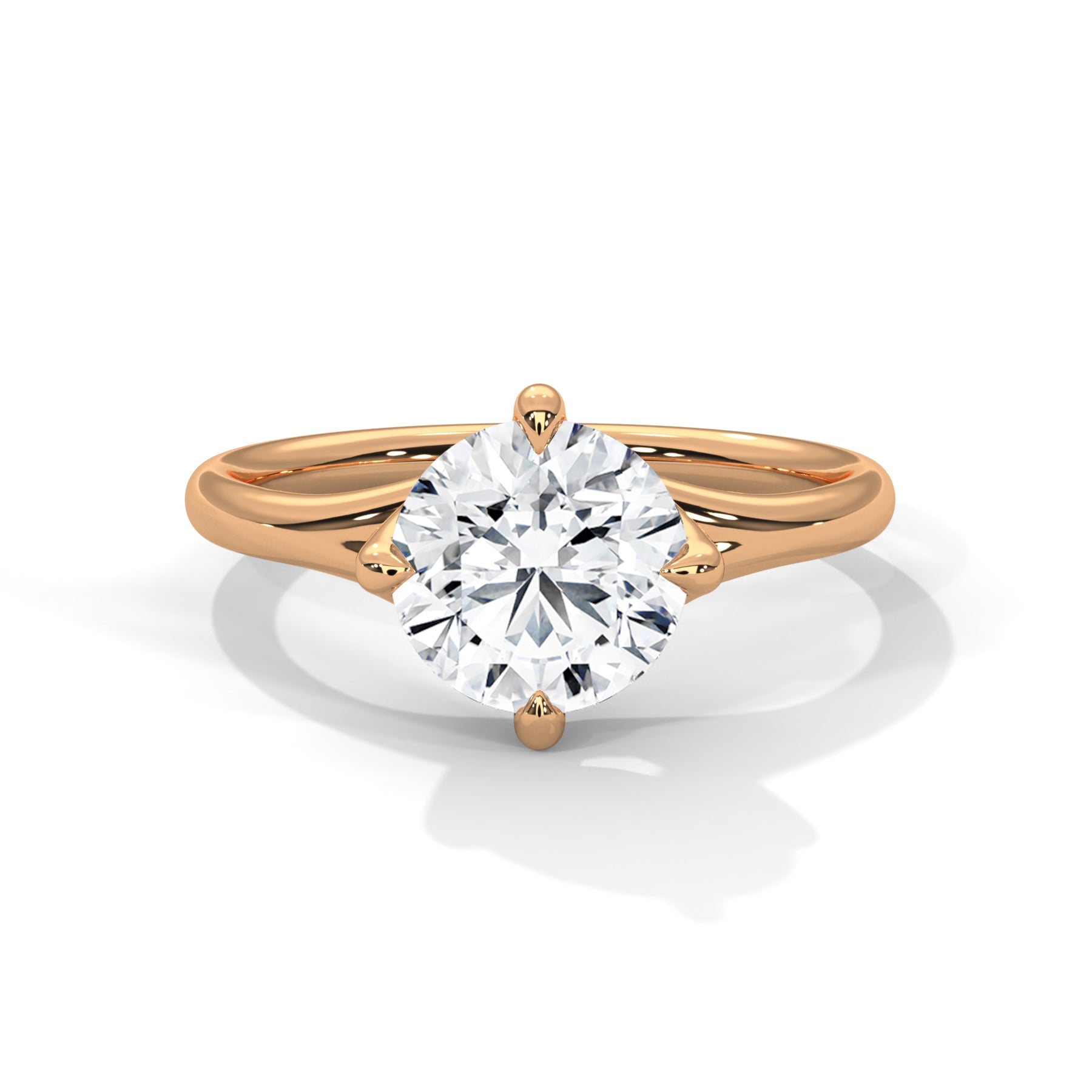 14K Rose Gold 18K Rose Gold Round