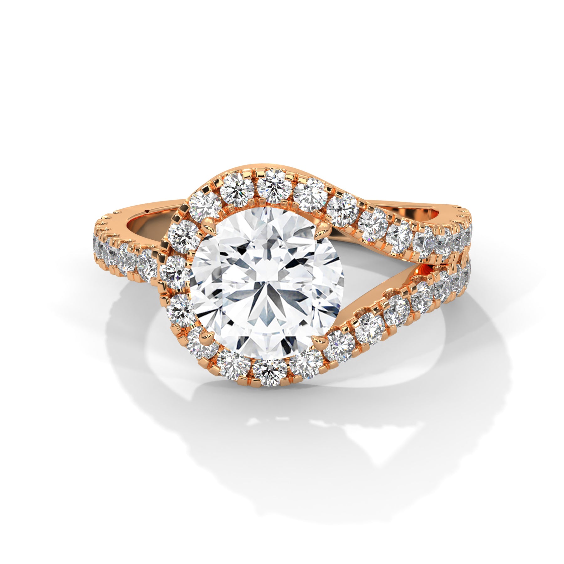 14K Rose Gold 18K Rose Gold Round