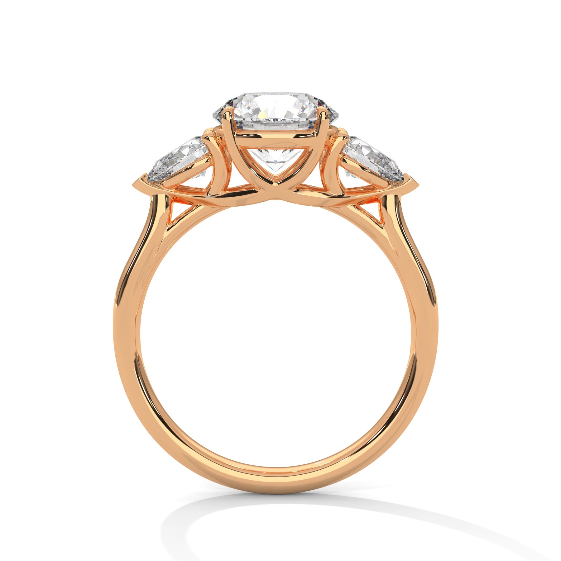 14K Rose Gold 18K Rose Gold Round