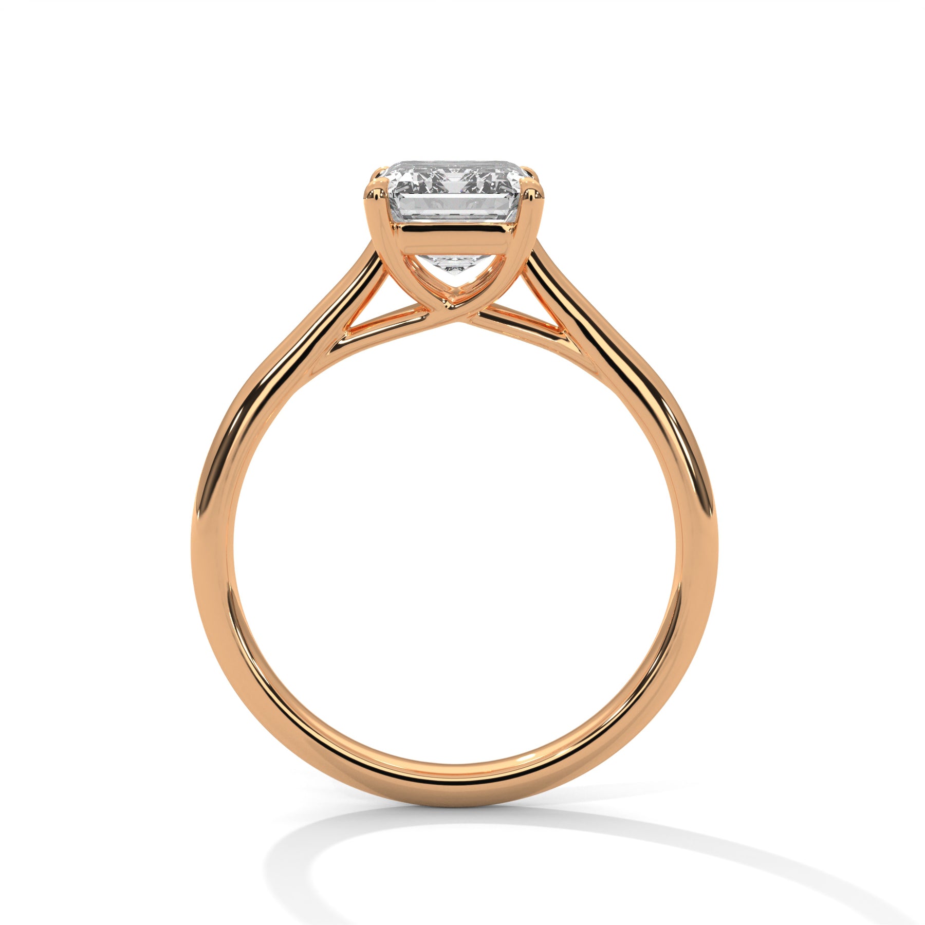 14K Rose Gold 18K Rose Gold Emerald