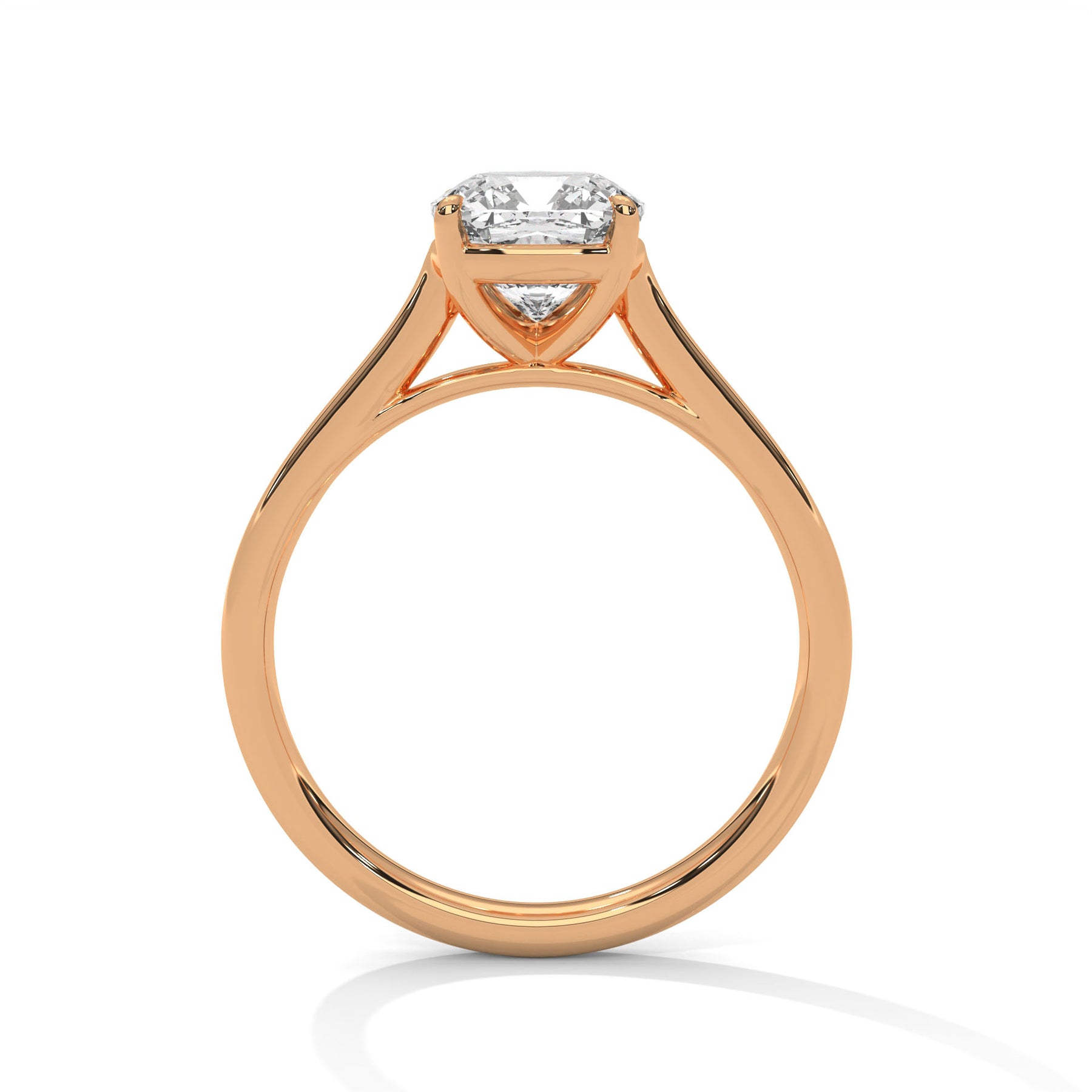 14K Rose Gold 18K Rose Gold Cushion