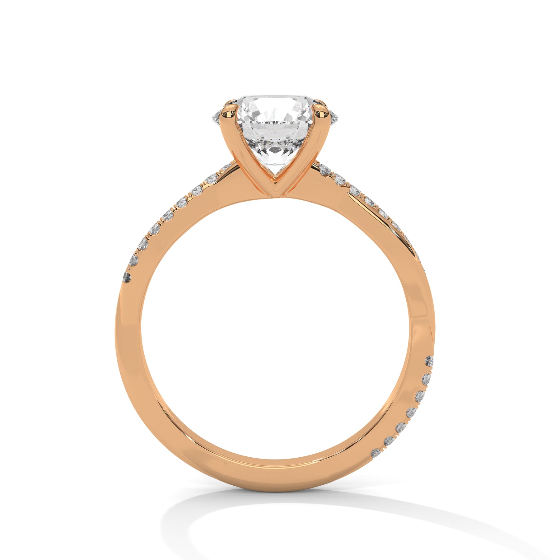 14K Rose Gold 18K Rose Gold Round