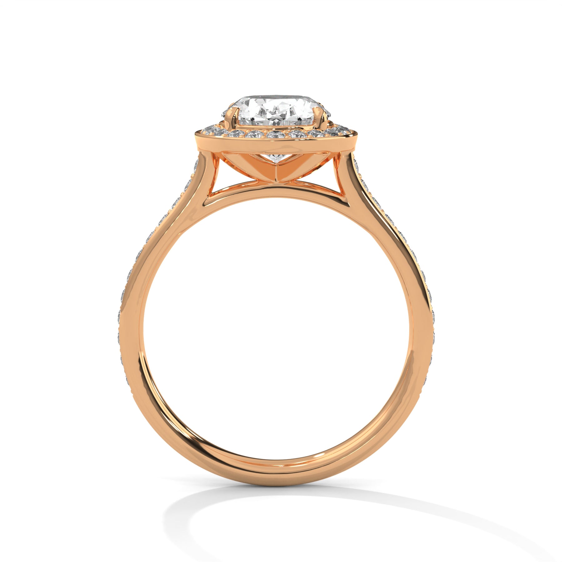 14K Rose Gold 18K Rose Gold Oval