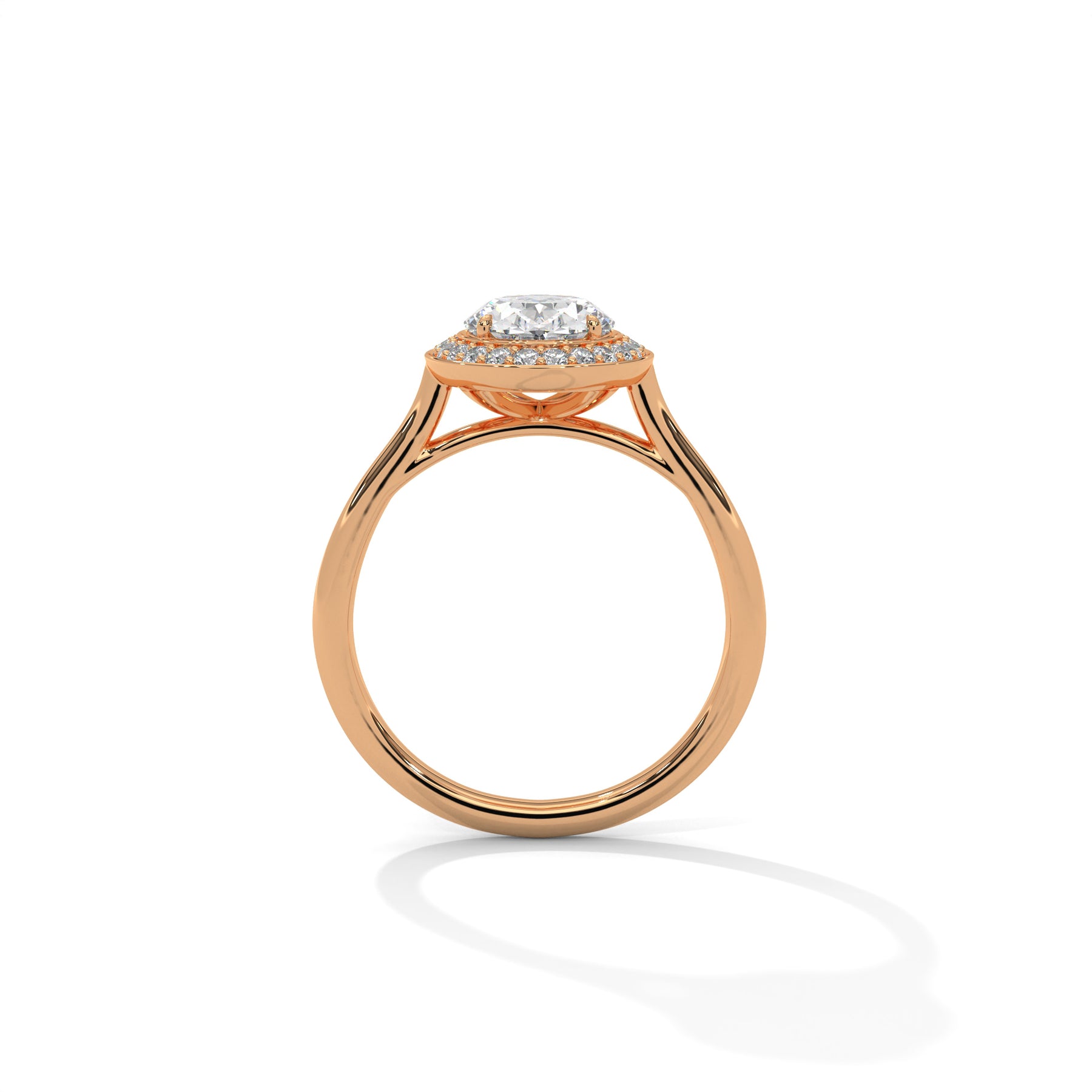 14K Rose Gold 18K Rose Gold Oval