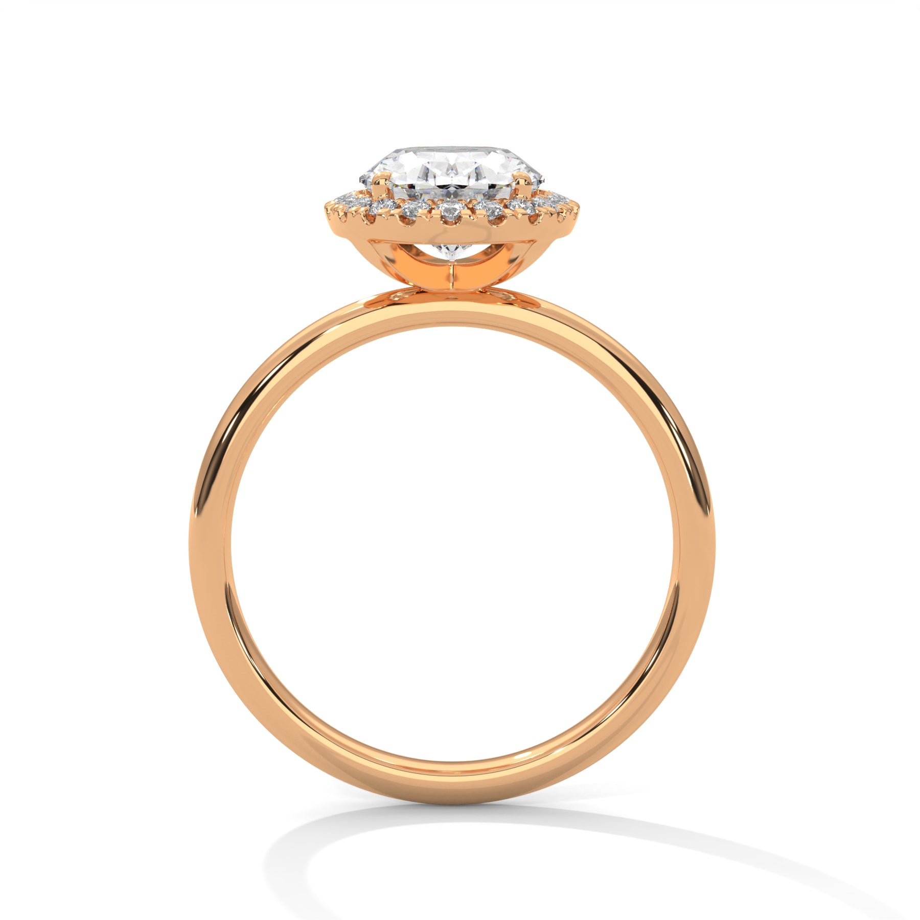 14K Rose Gold 18K Rose Gold Oval