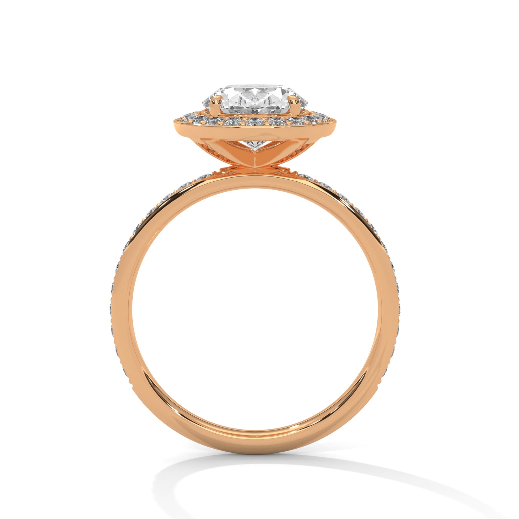 14K Rose Gold 18K Rose Gold Oval