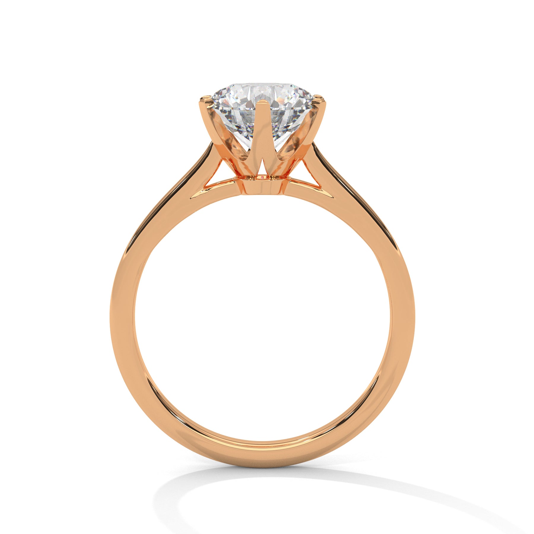 14K Rose Gold 18K Rose Gold Round