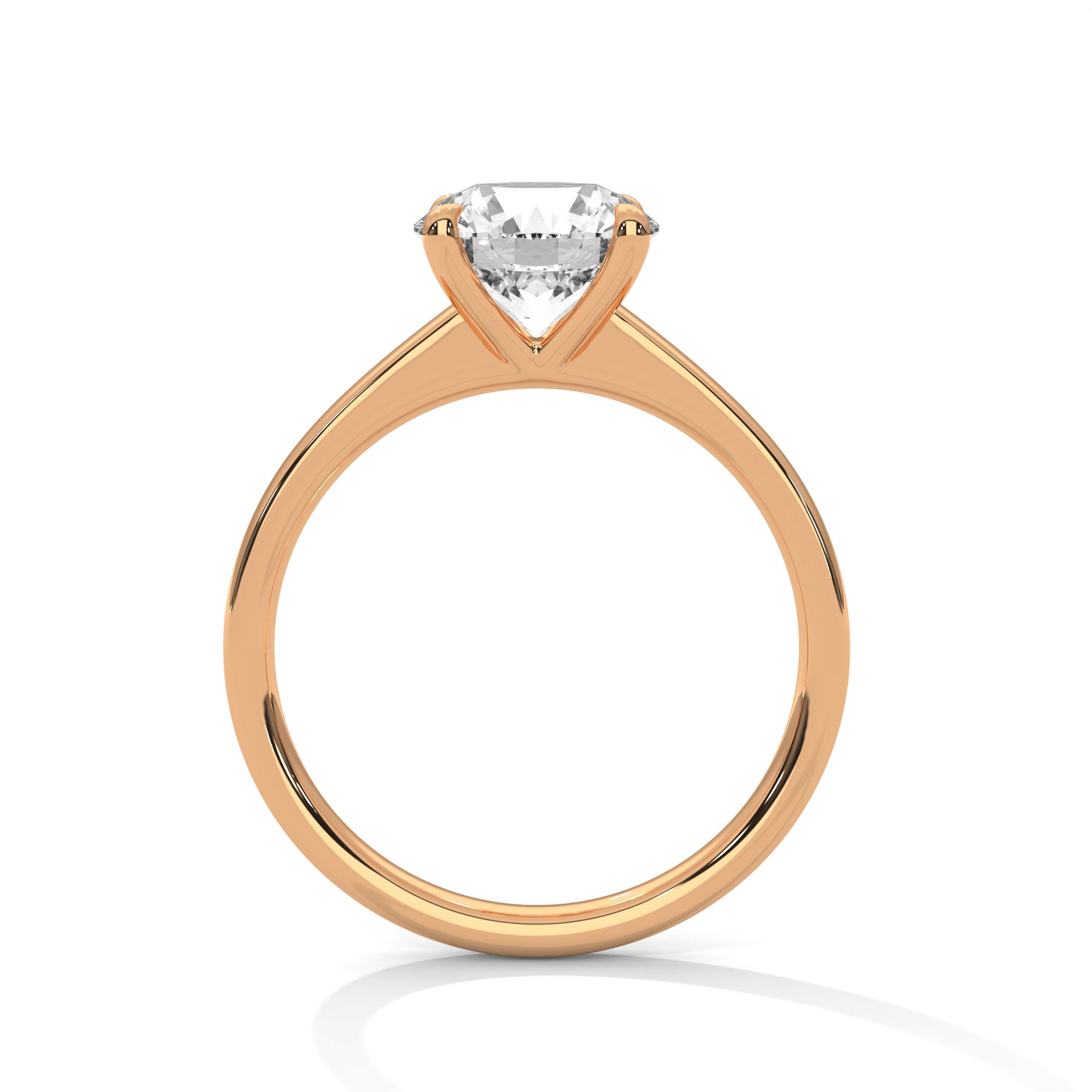 14K Rose Gold 18K Rose Gold Round