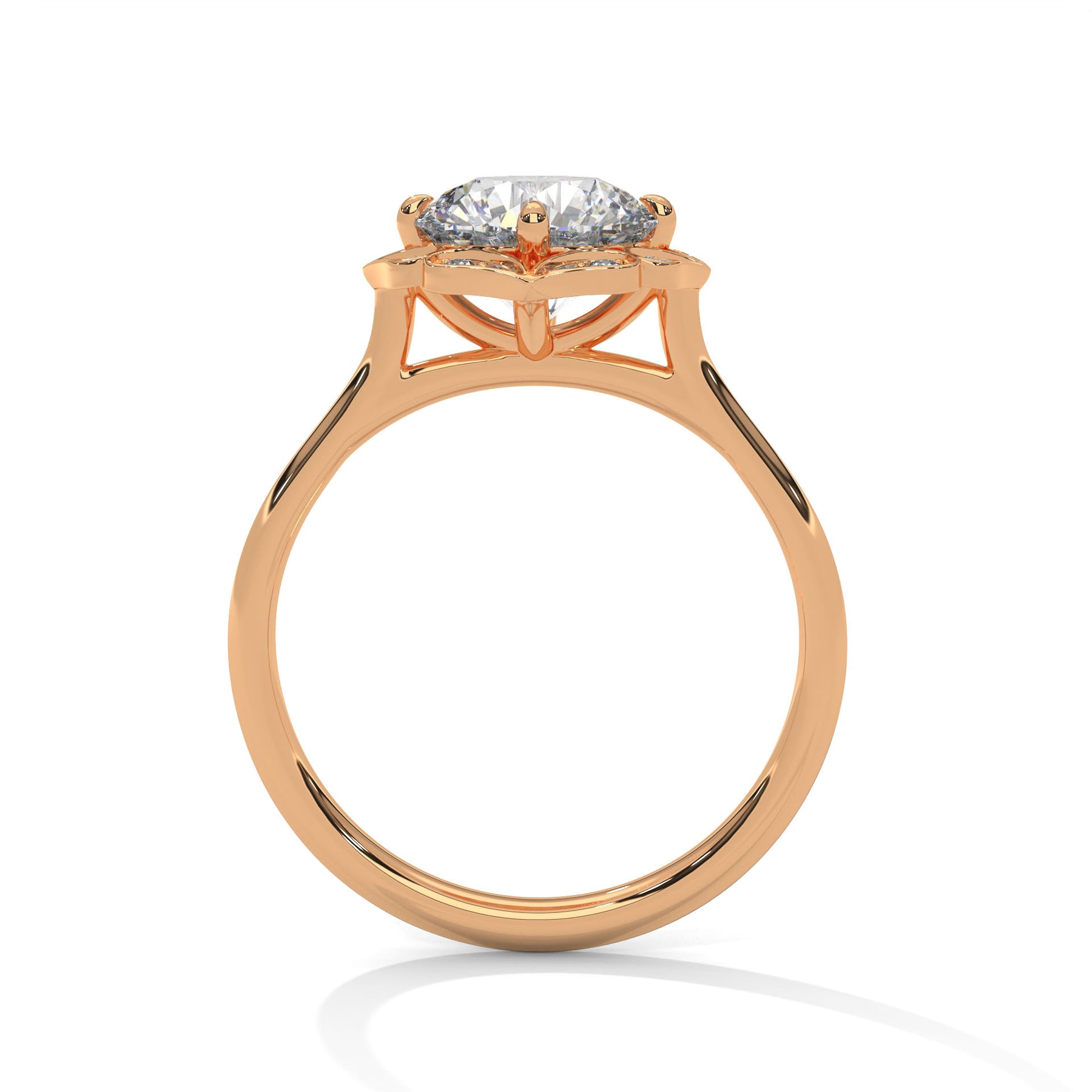14K Rose Gold 18K Rose Gold Round
