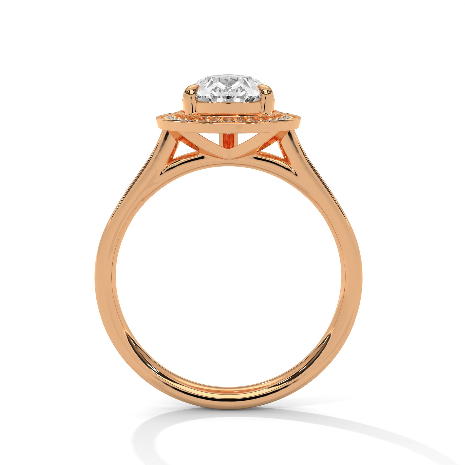 14K Rose Gold 18K Rose Gold Pear