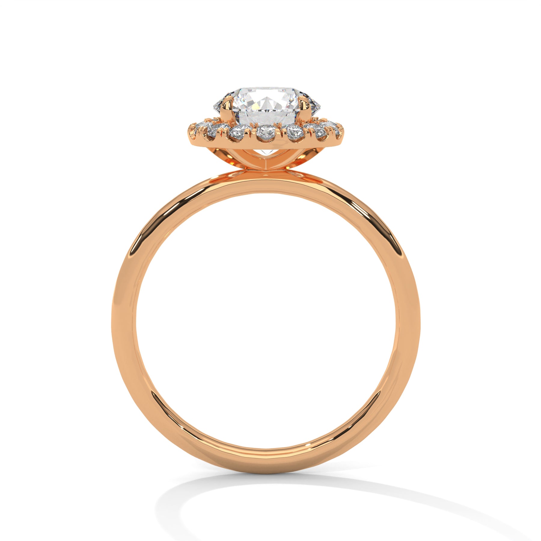 14K Rose Gold 18K Rose Gold Round