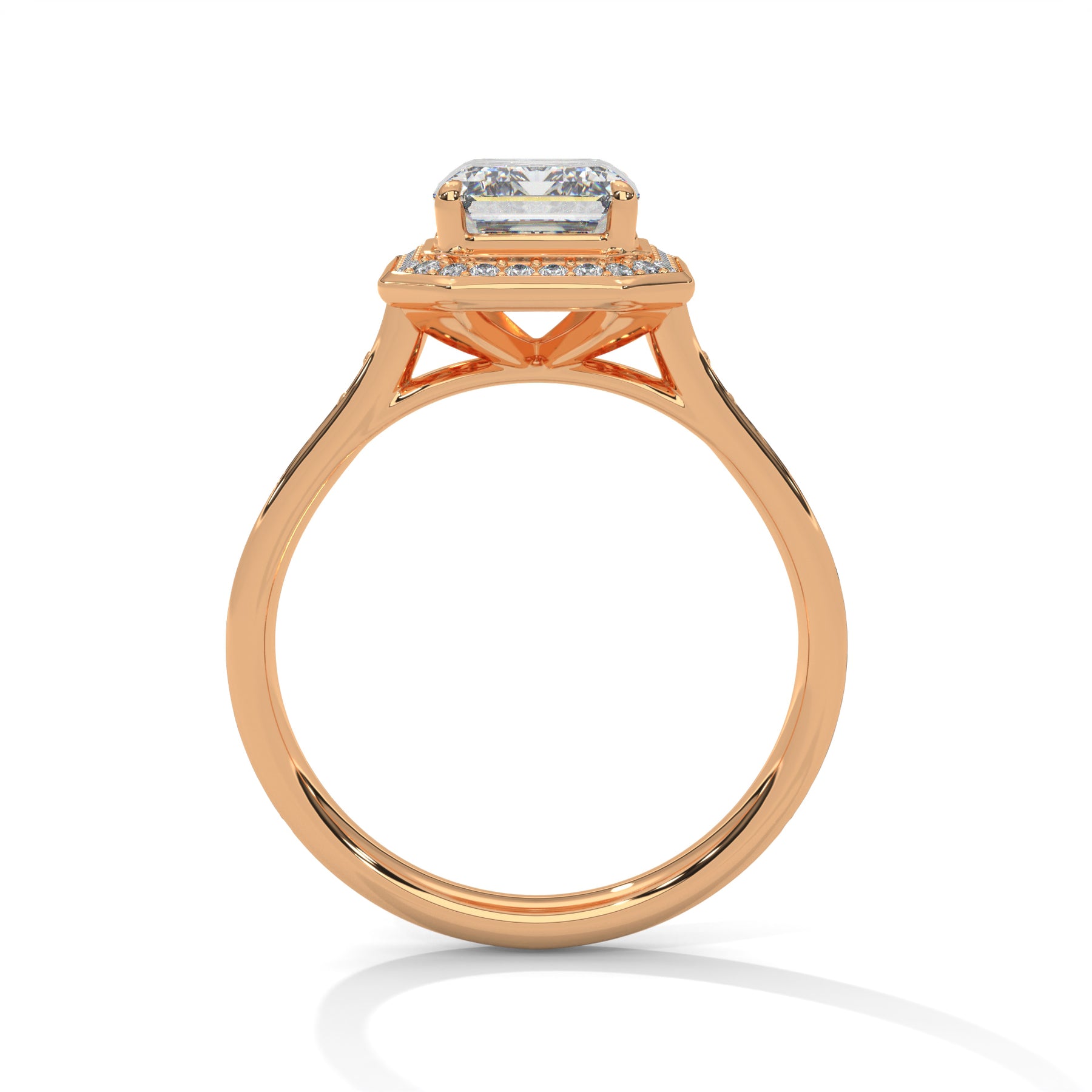 14K Rose Gold 18K Rose Gold Emerald