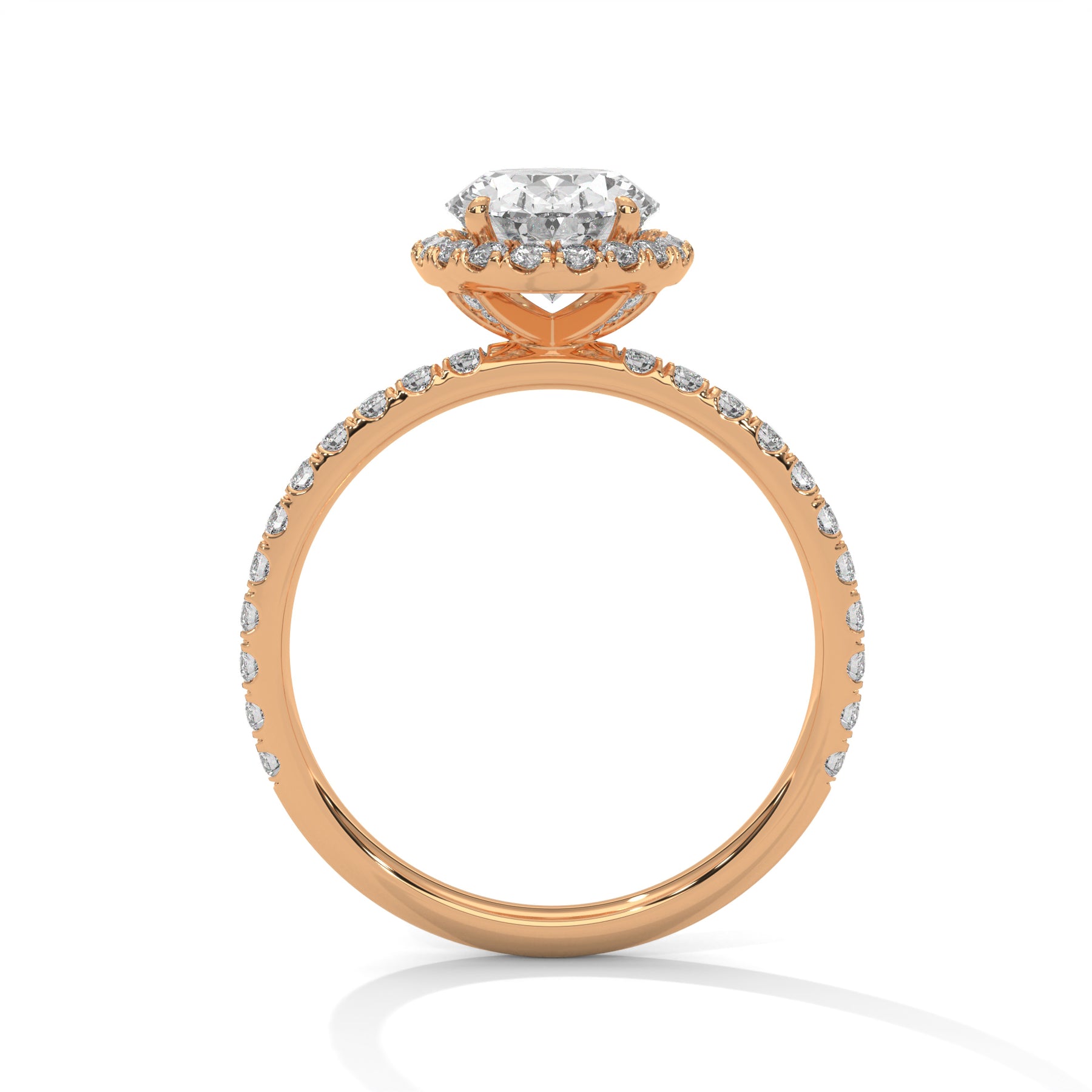 14K Rose Gold 18K Rose Gold Oval