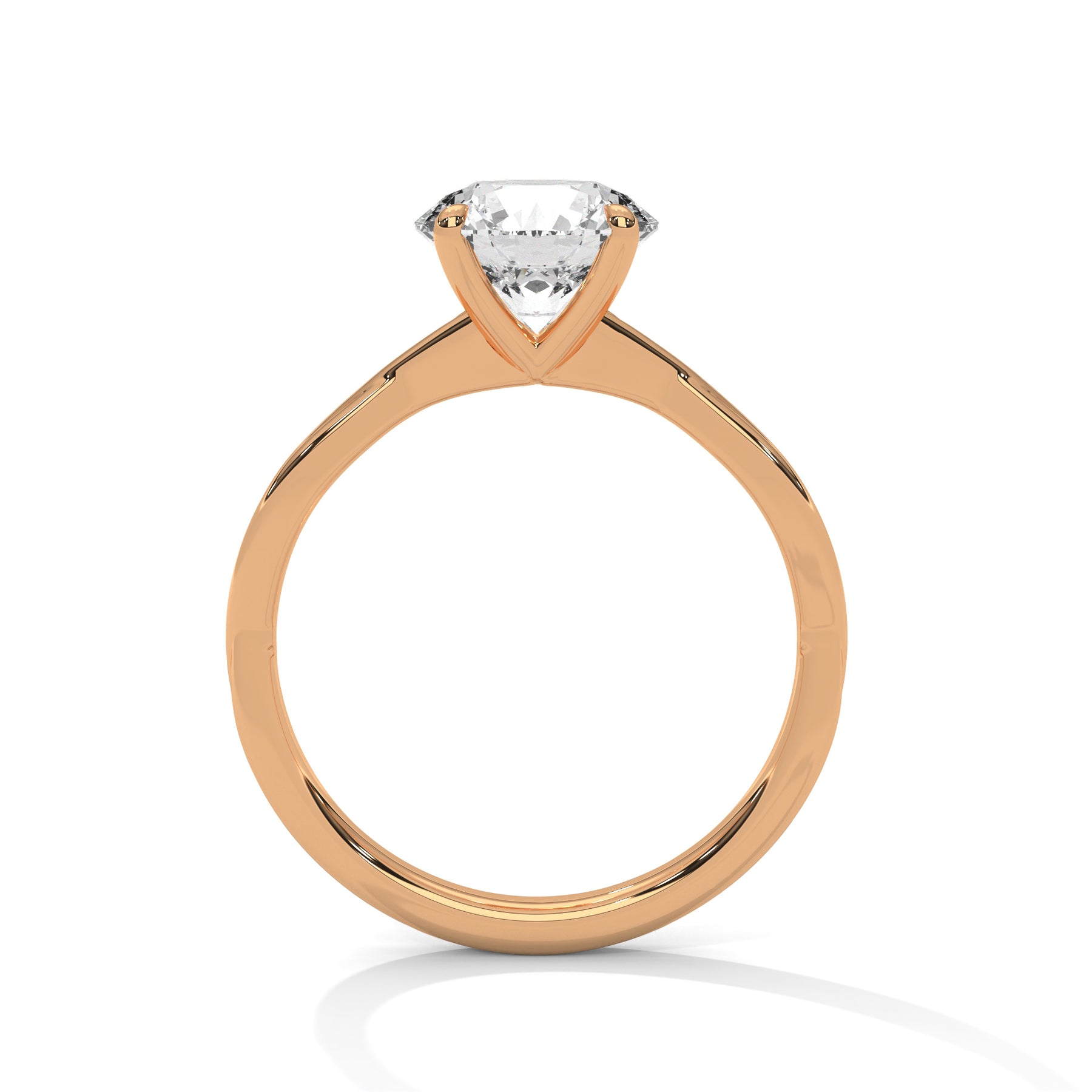 14K Rose Gold 18K Rose Gold Round