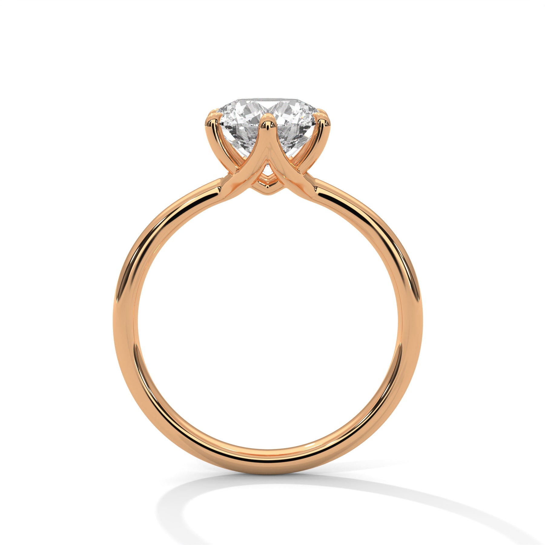 14K Rose Gold 18K Rose Gold Round