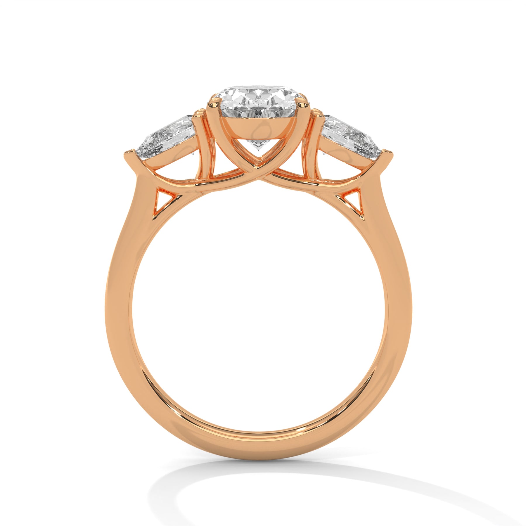 14K Rose Gold 18K Rose Gold Oval