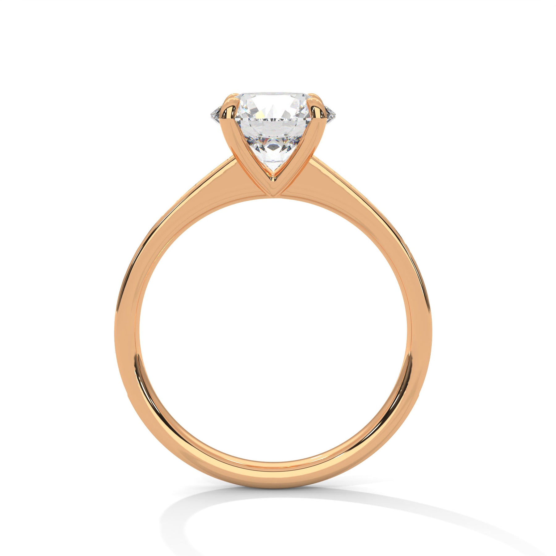 14K Rose Gold 18K Rose Gold Round