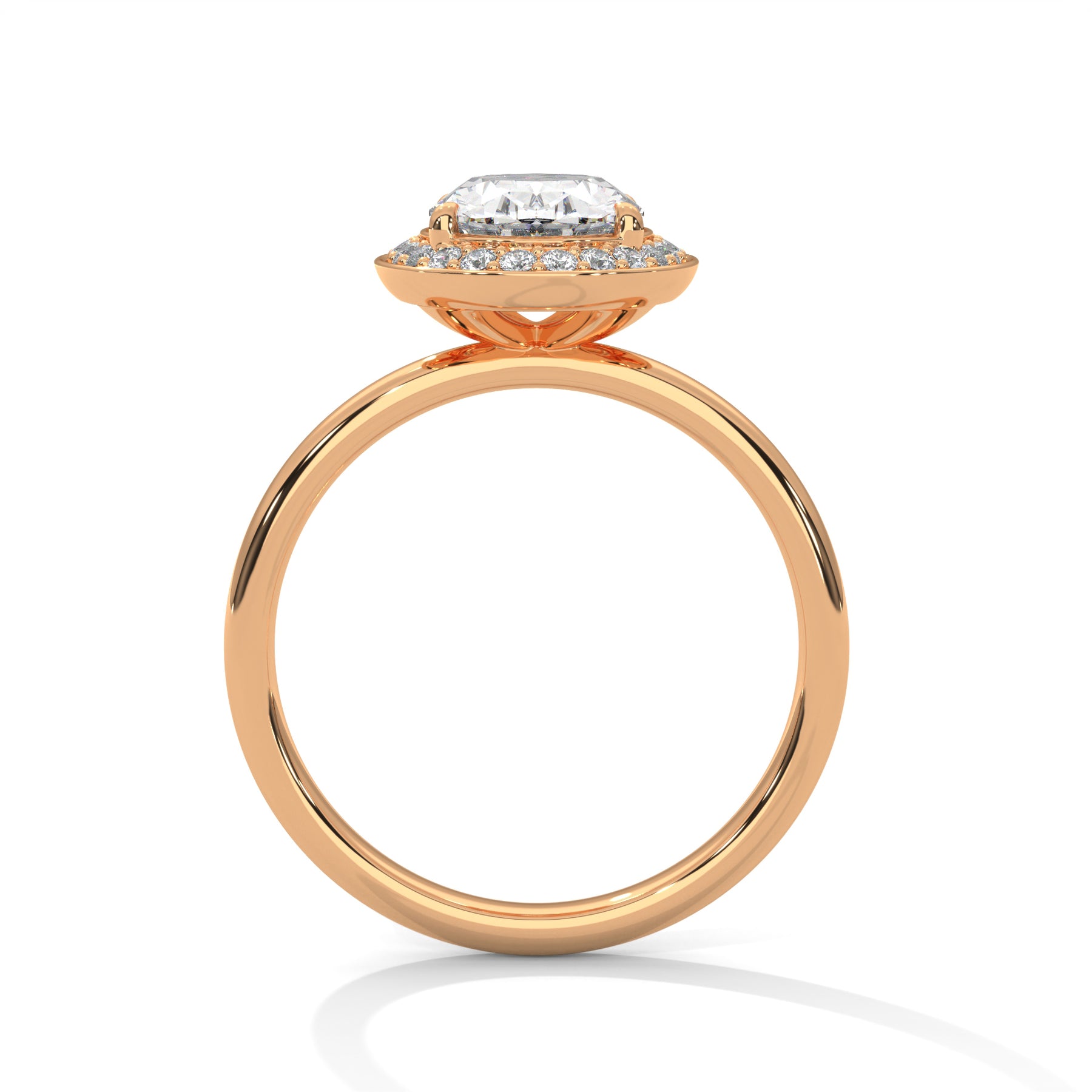 14K Rose Gold 18K Rose Gold Oval