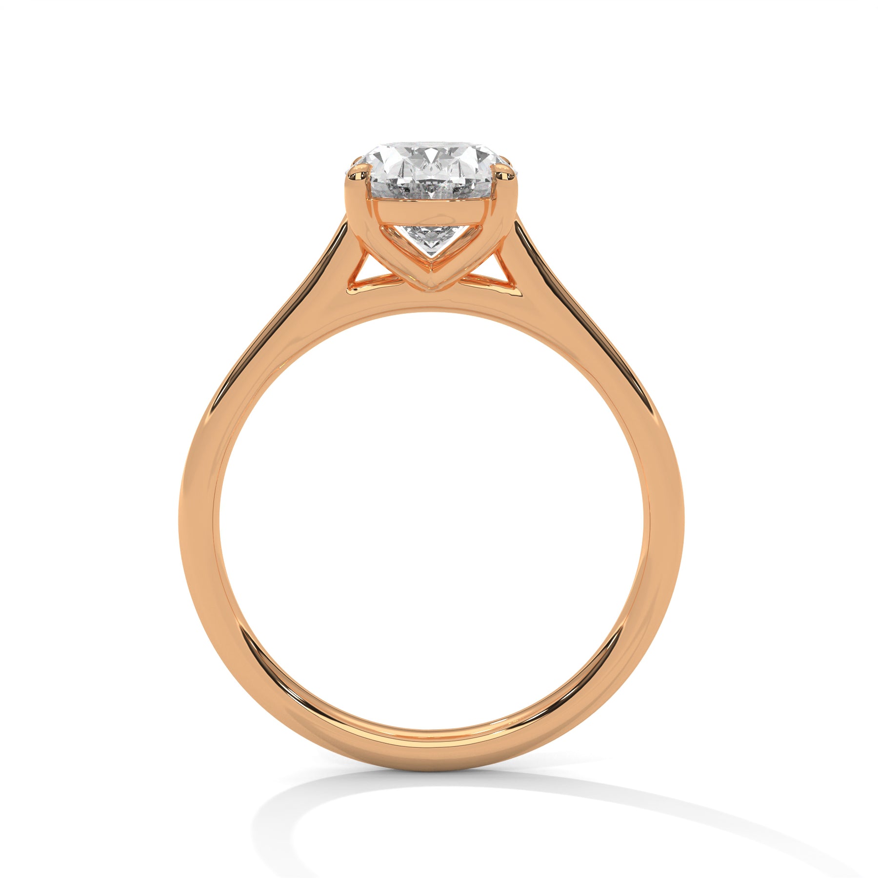 14K Rose Gold 18K Rose Gold Oval