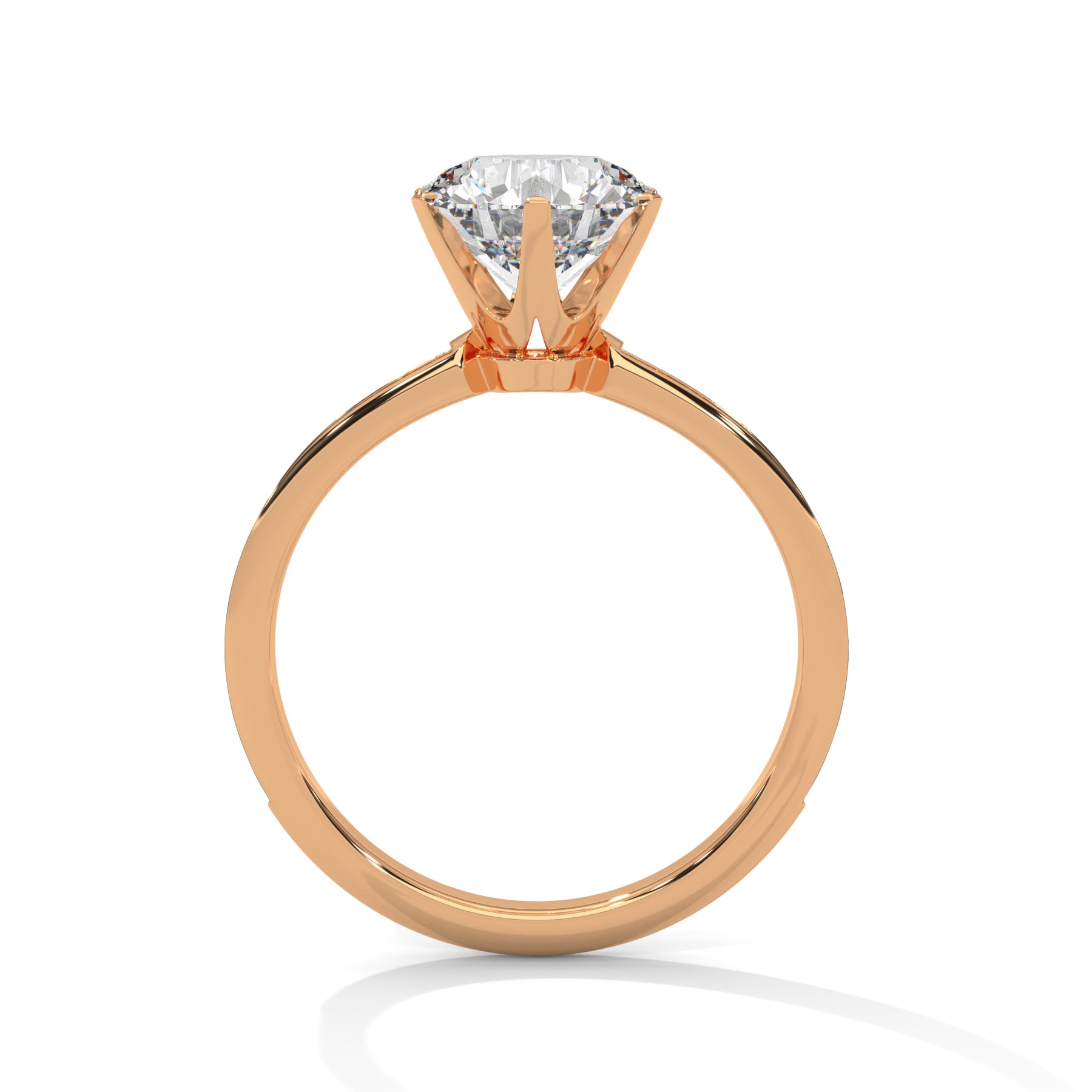 14K Rose Gold 18K Rose Gold Round