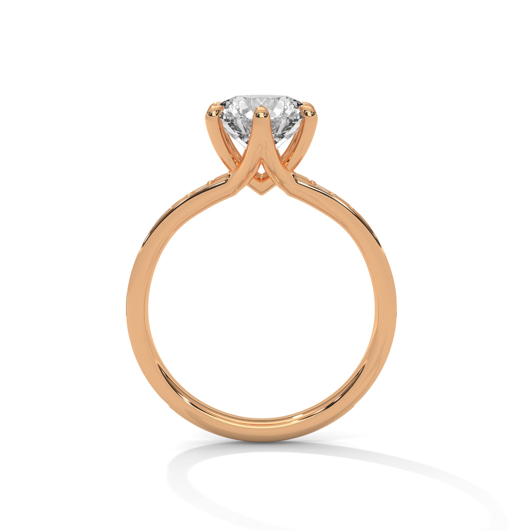 14K Rose Gold 18K Rose Gold Round