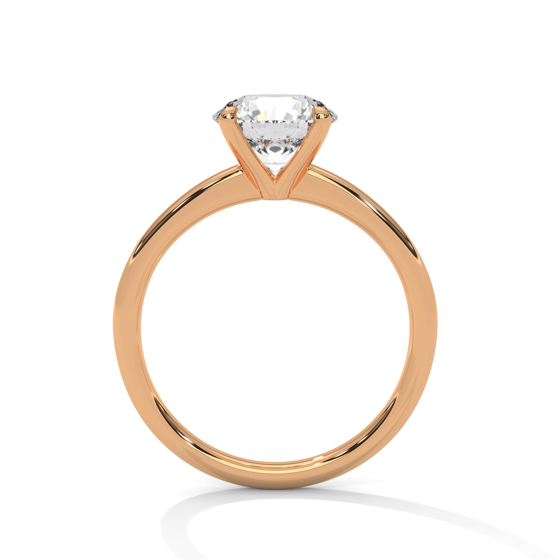 14K Rose Gold 18K Rose Gold Round