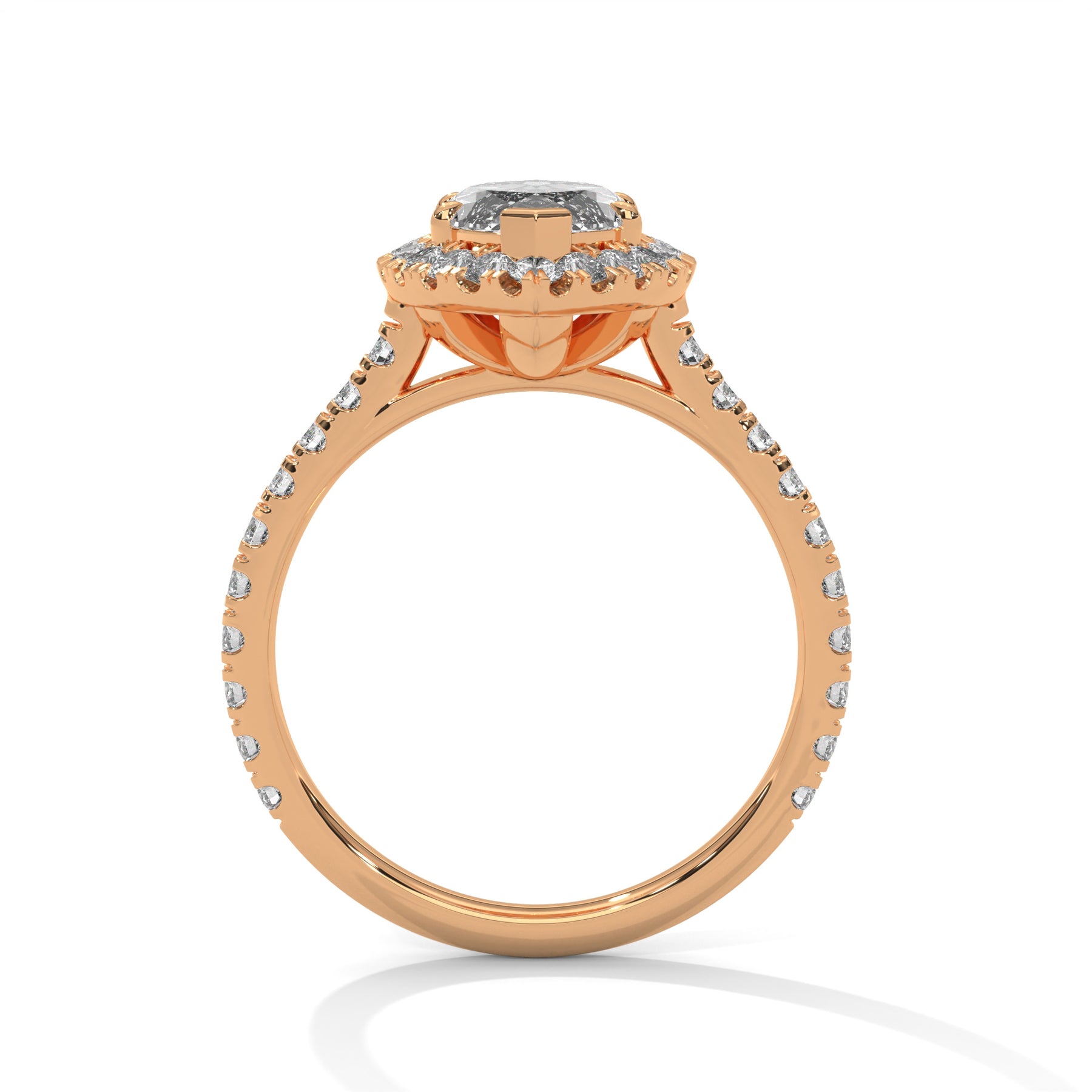 14K Rose Gold 18K Rose Gold Marquise