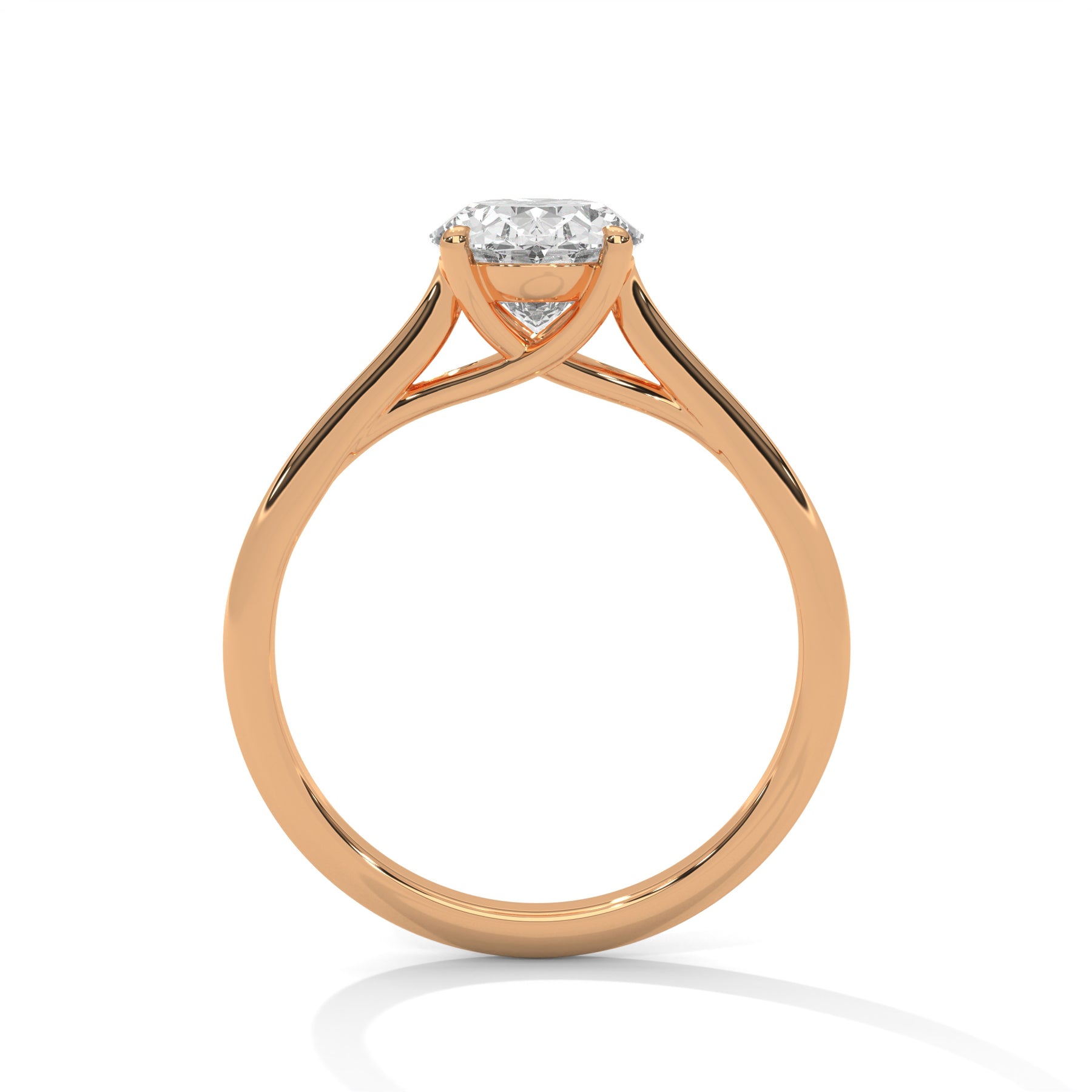 14K Rose Gold 18K Rose Gold Oval