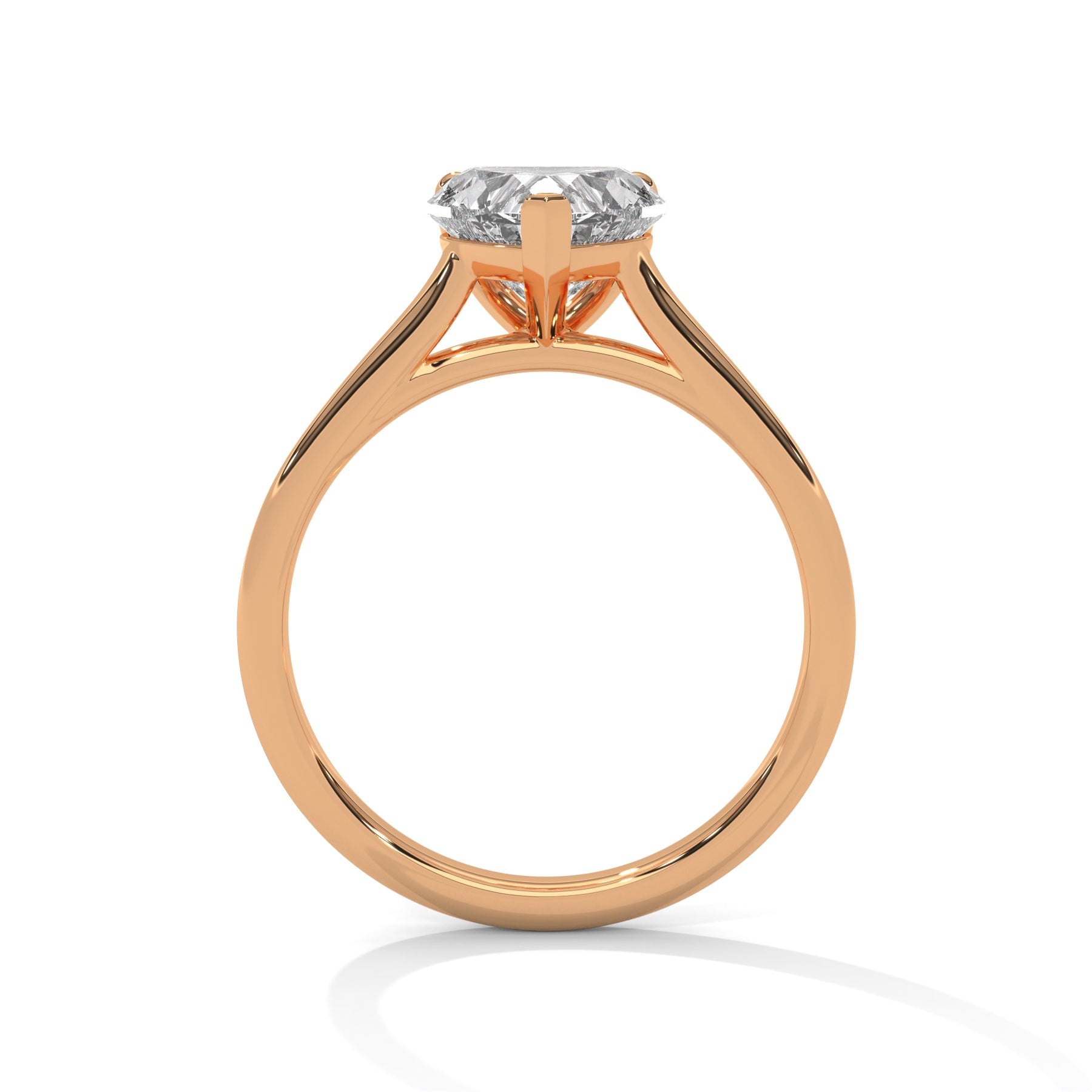 14K Rose Gold 18K Rose Gold Heart