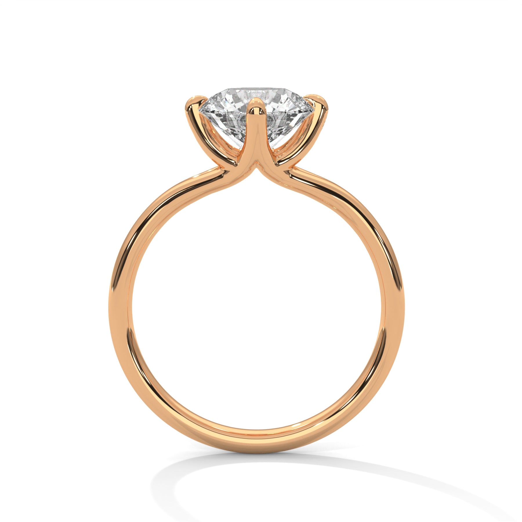 14K Rose Gold 18K Rose Gold Round