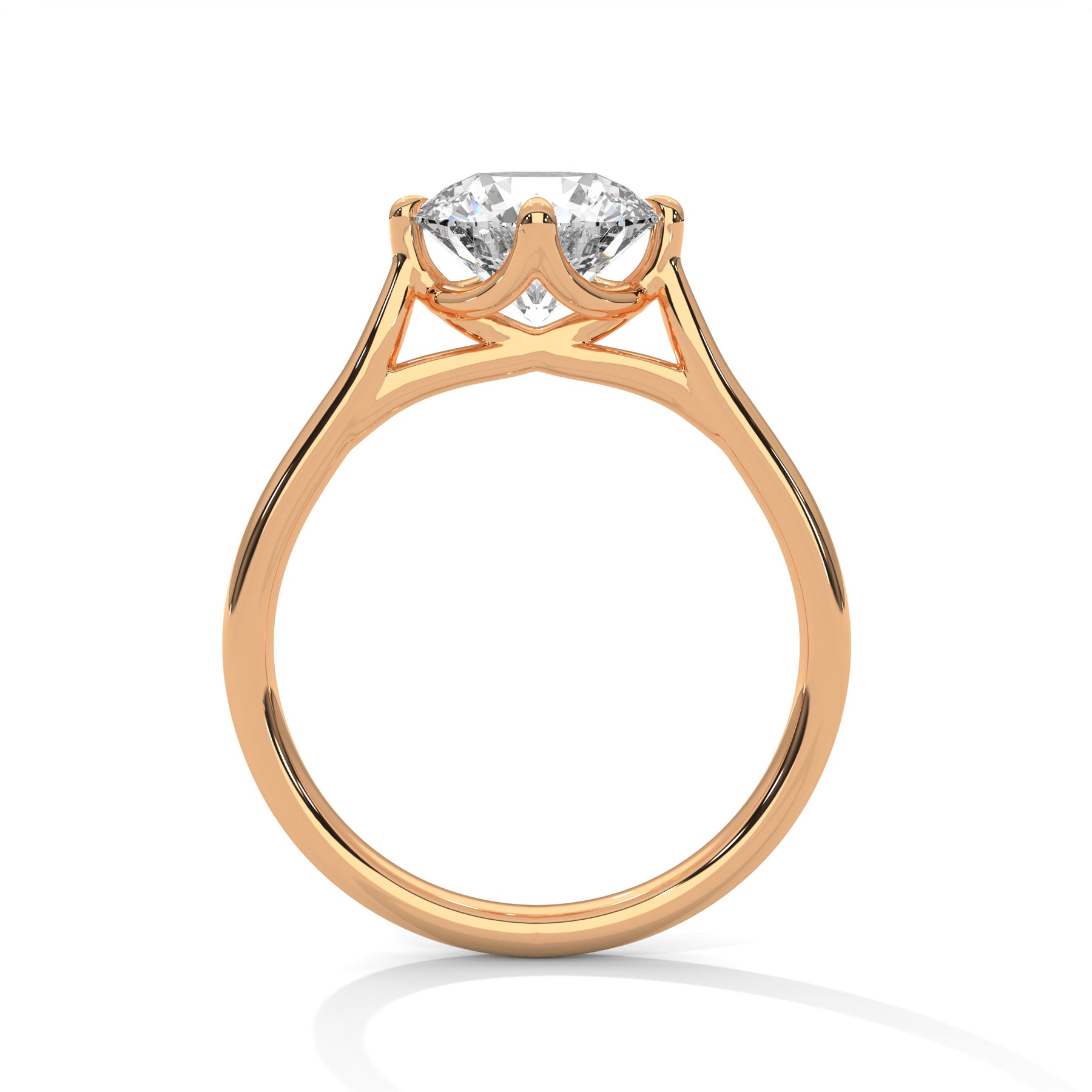 14K Rose Gold 18K Rose Gold Round