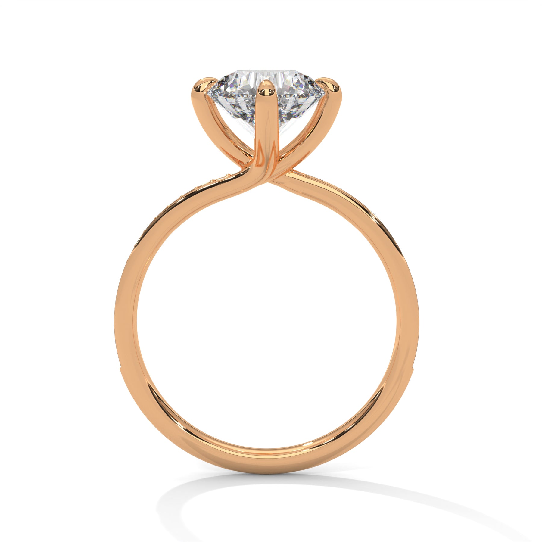 14K Rose Gold 18K Rose Gold Round