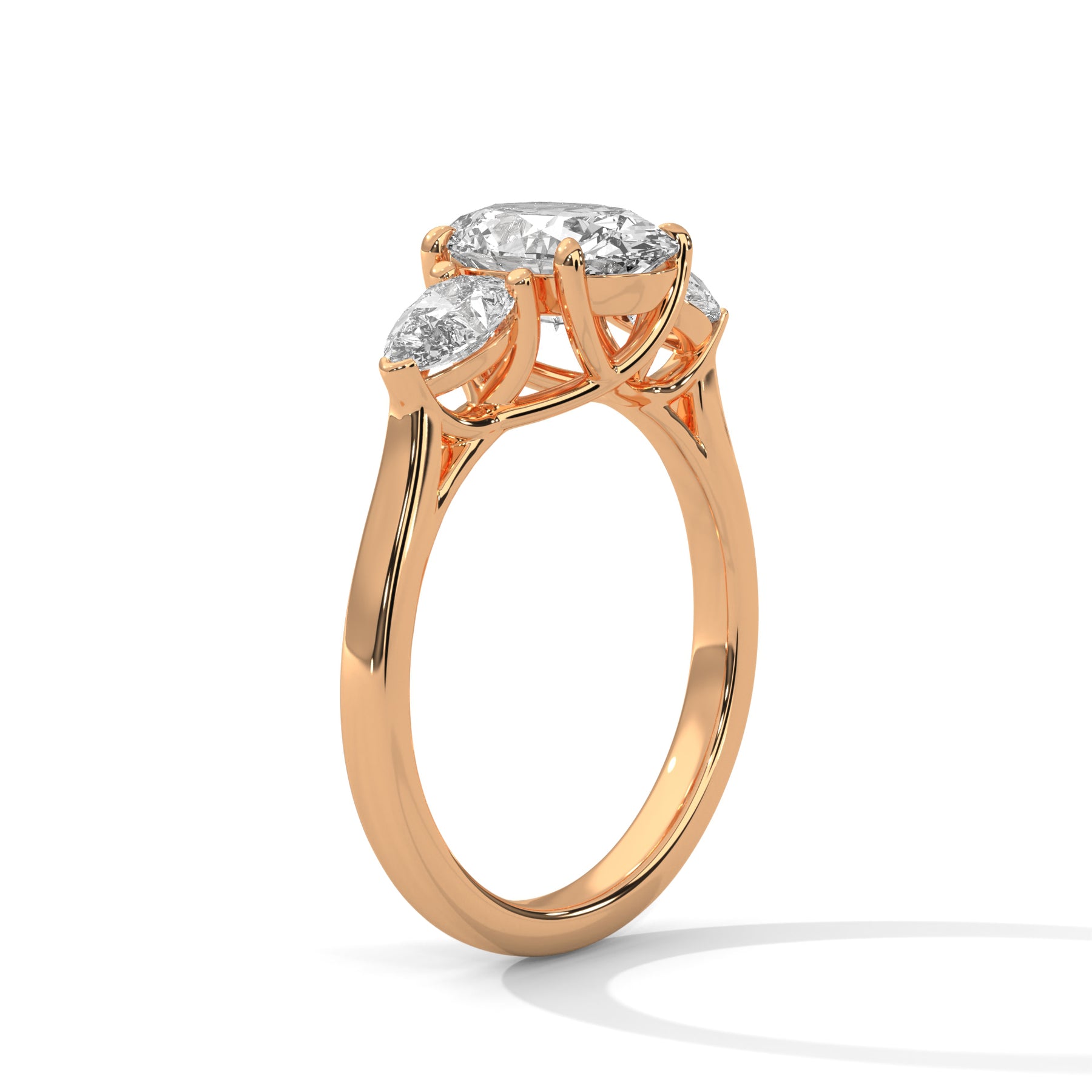 14K Rose Gold 18K Rose Gold Oval
