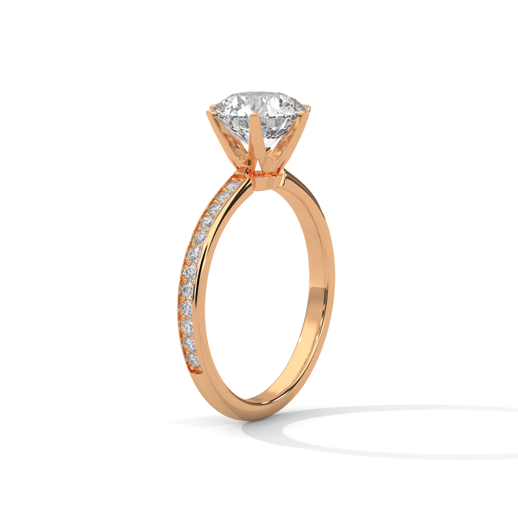 14K Rose Gold 18K Rose Gold Round
